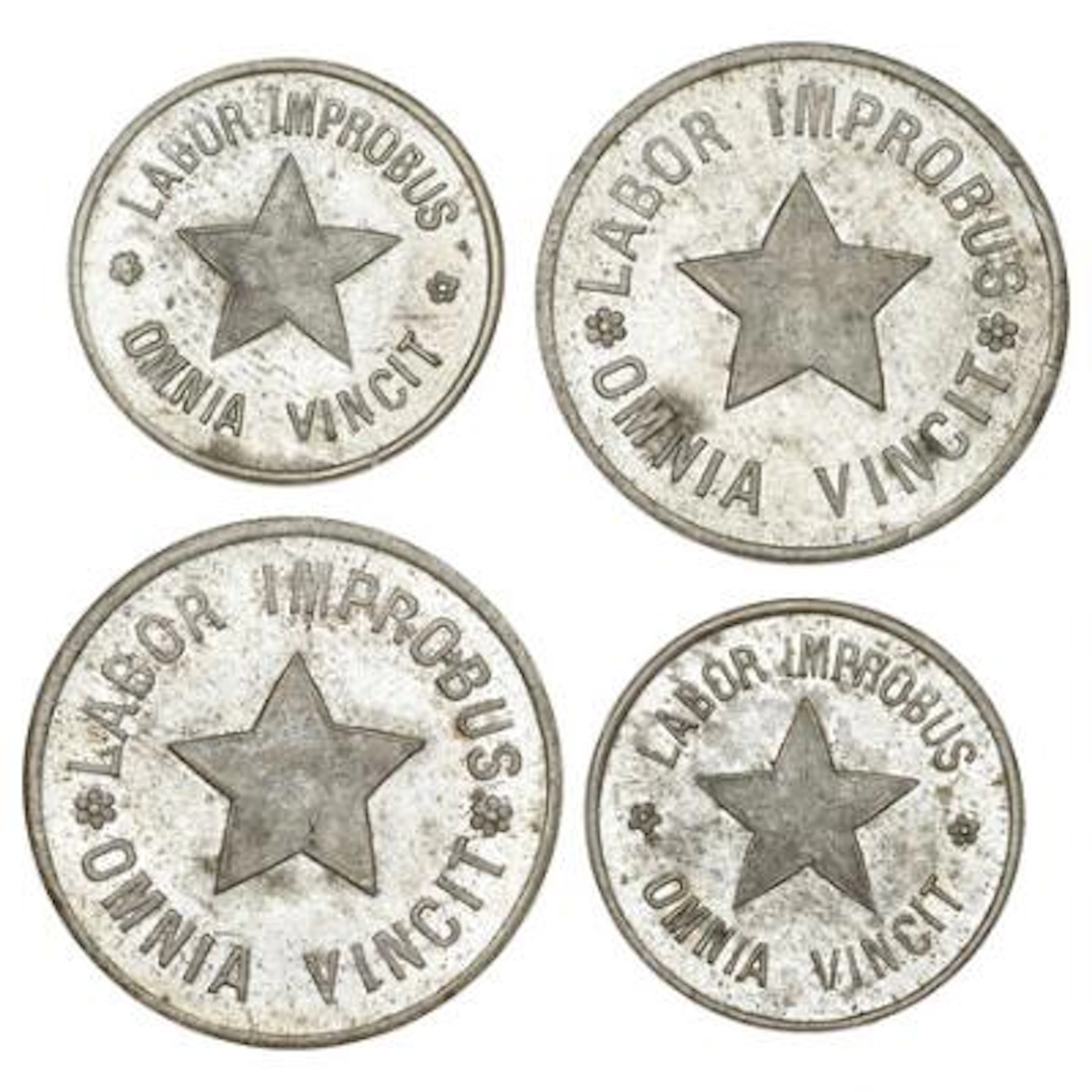 Danish West Indies, G. Leviti, St. Thomas, 5 and 10 cent, Sieg 31–32