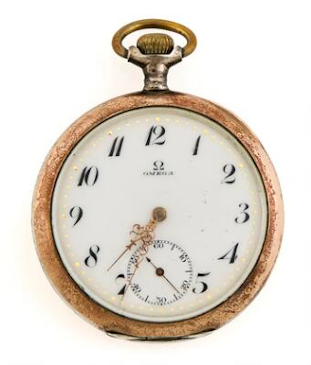 Omega: Pocket watch of silver. Mechanical movement with lever escapement