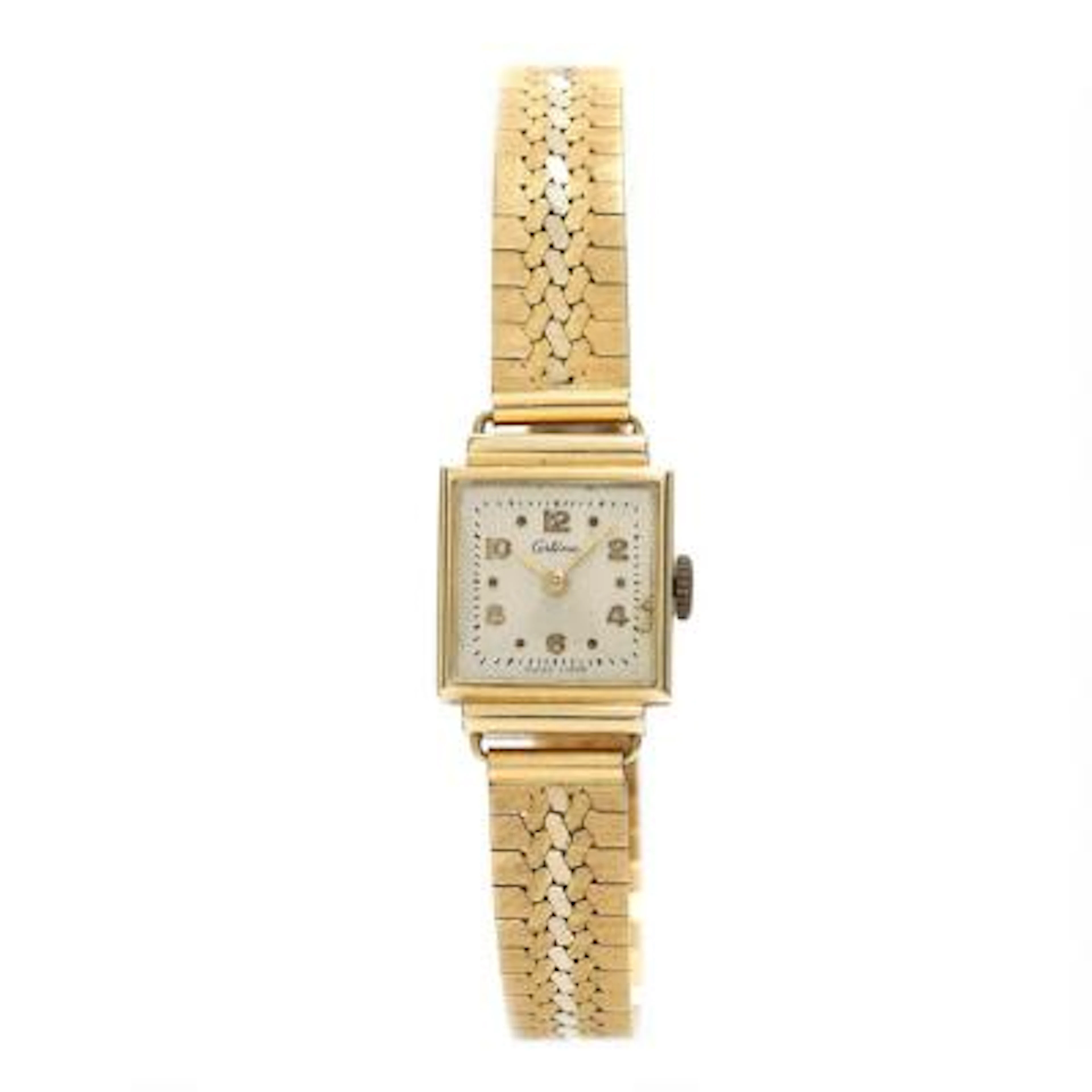 Certina: Wristwatch of 14k gold, ref. C086. Mechanical movement with