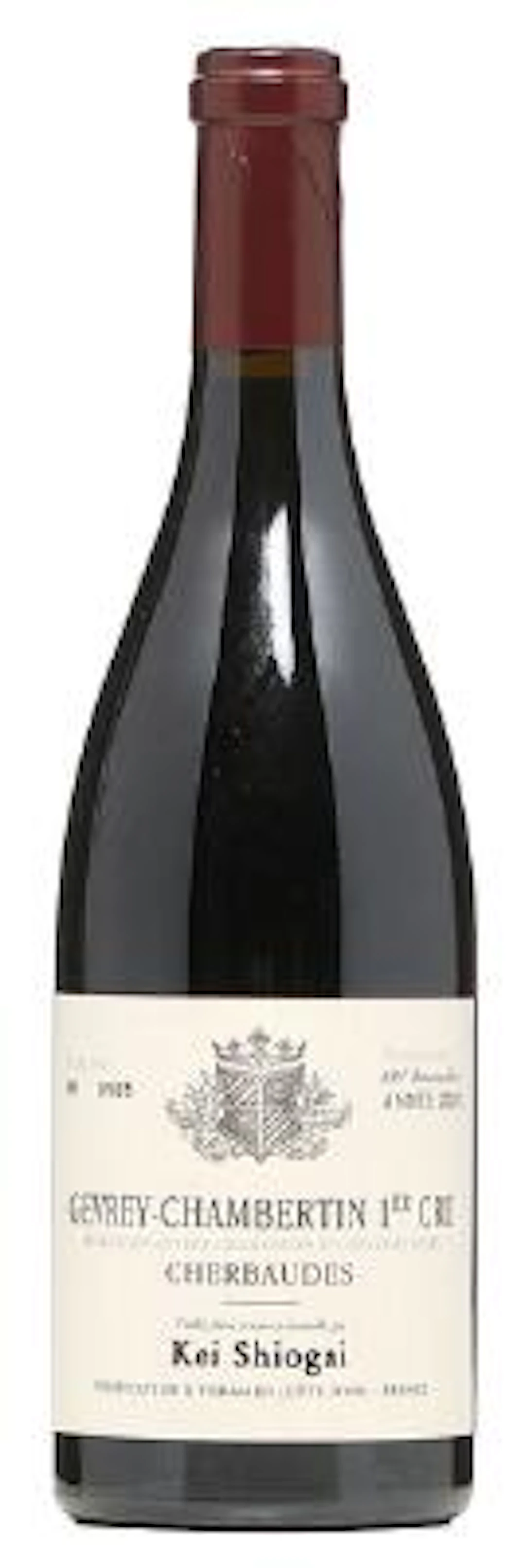 1 bt. Gevrey-Chambertin 1. Cru "Cherbaudes", Kei Shiogai 2020 A (hf/in).