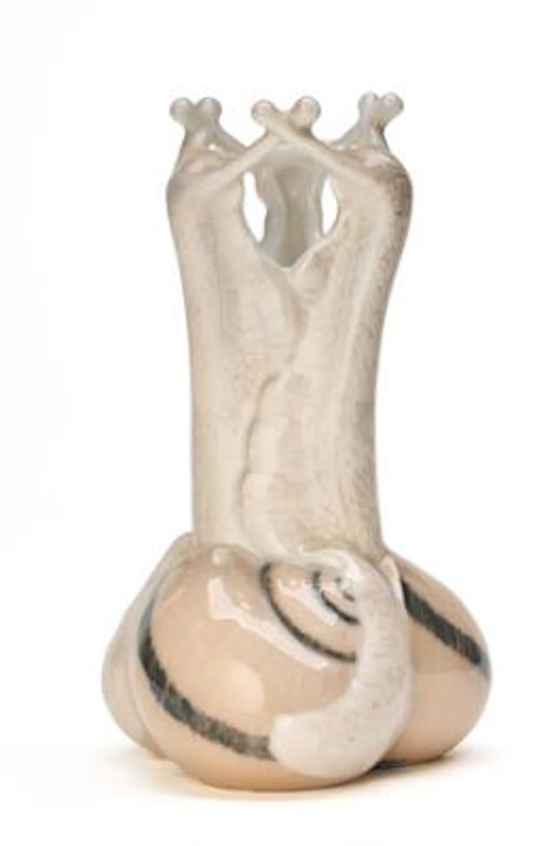 Porcelain vase with snails. 29/12. Royal Copenhagen 1898-1923. H.