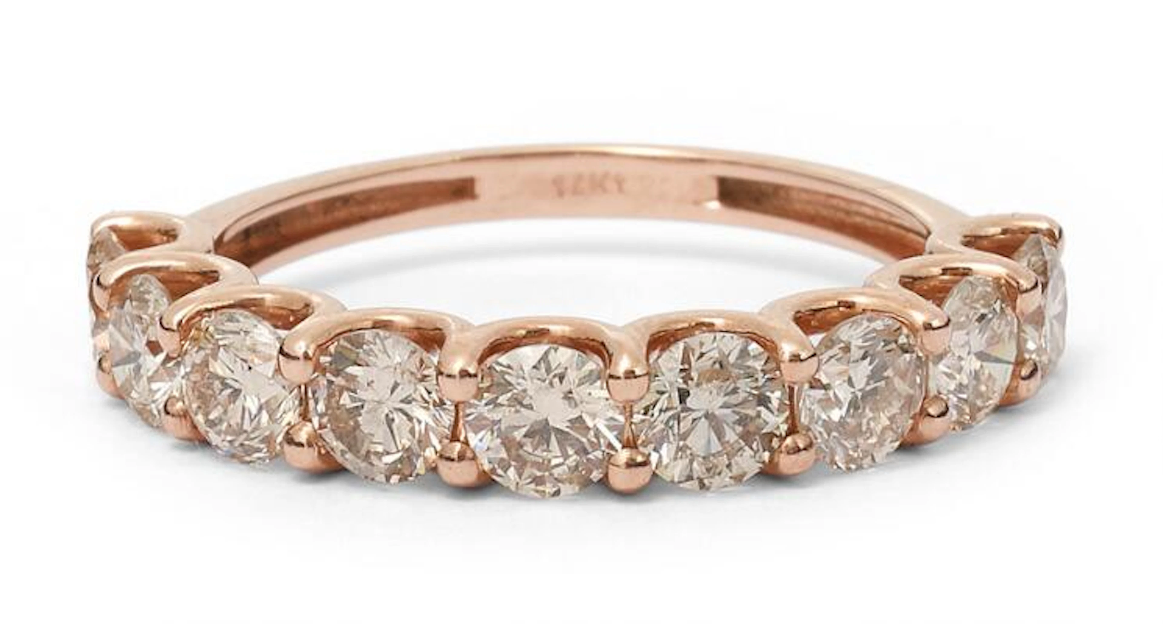 An eternity diamond ring set with numerous brilliant-cut diamonds