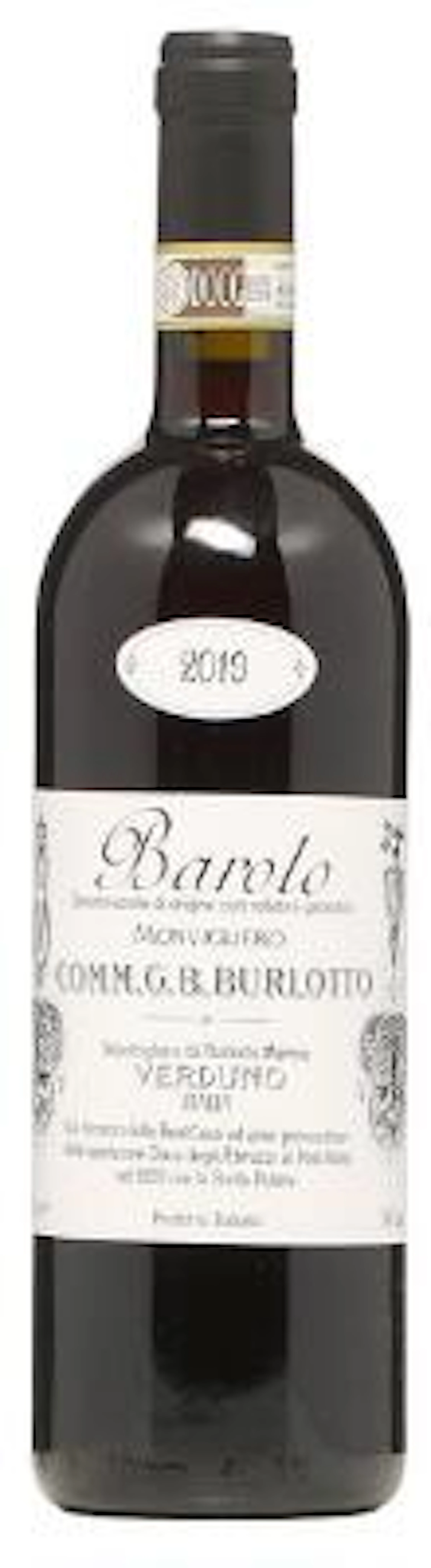 1 bt. Barolo "Vigneto Monvigliero", Comm. G. B. Burlotto 2019 A (hf/in).