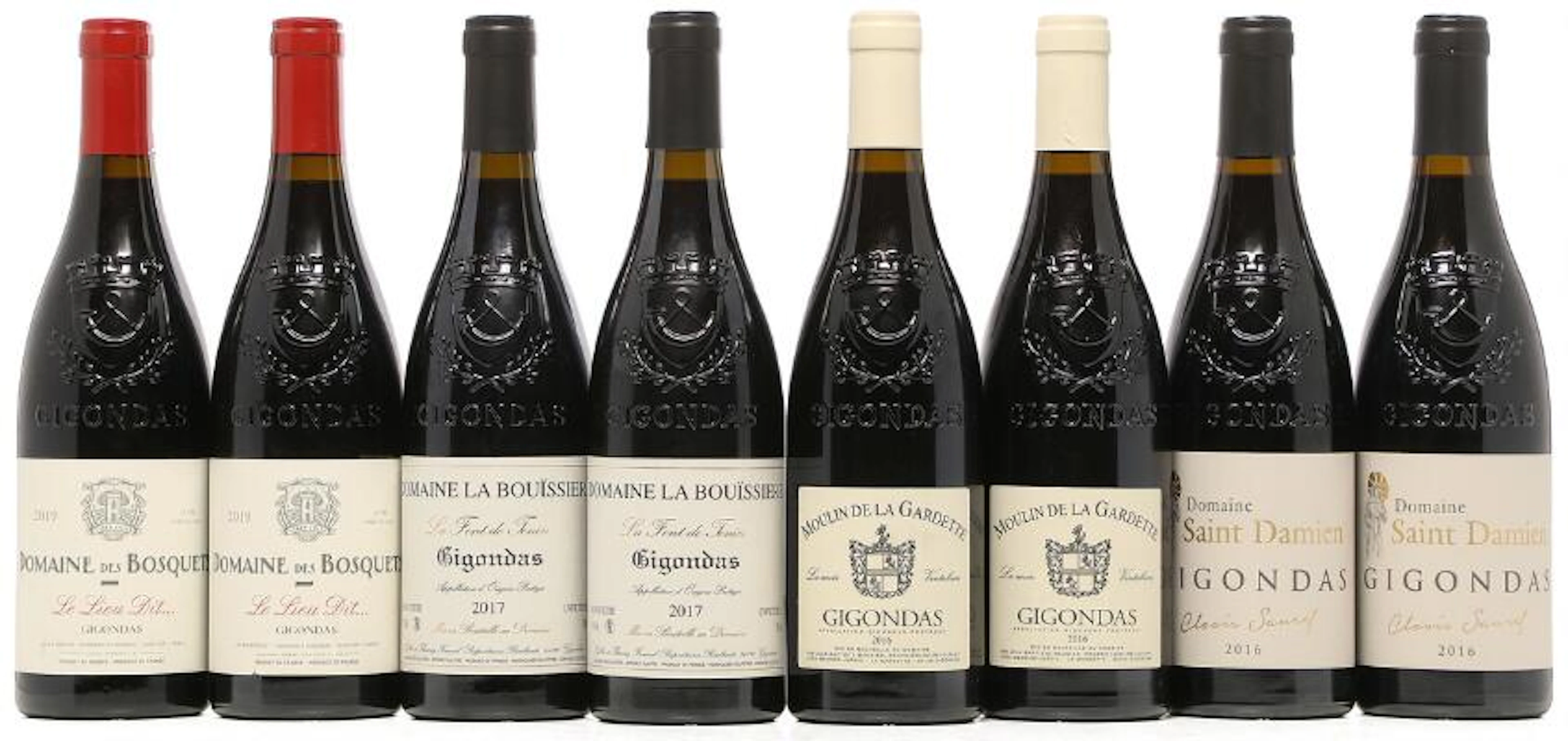2 bts. Gigondas “Le Lieu Dit" Domaine des Bosquets 2019 A (hf/in).