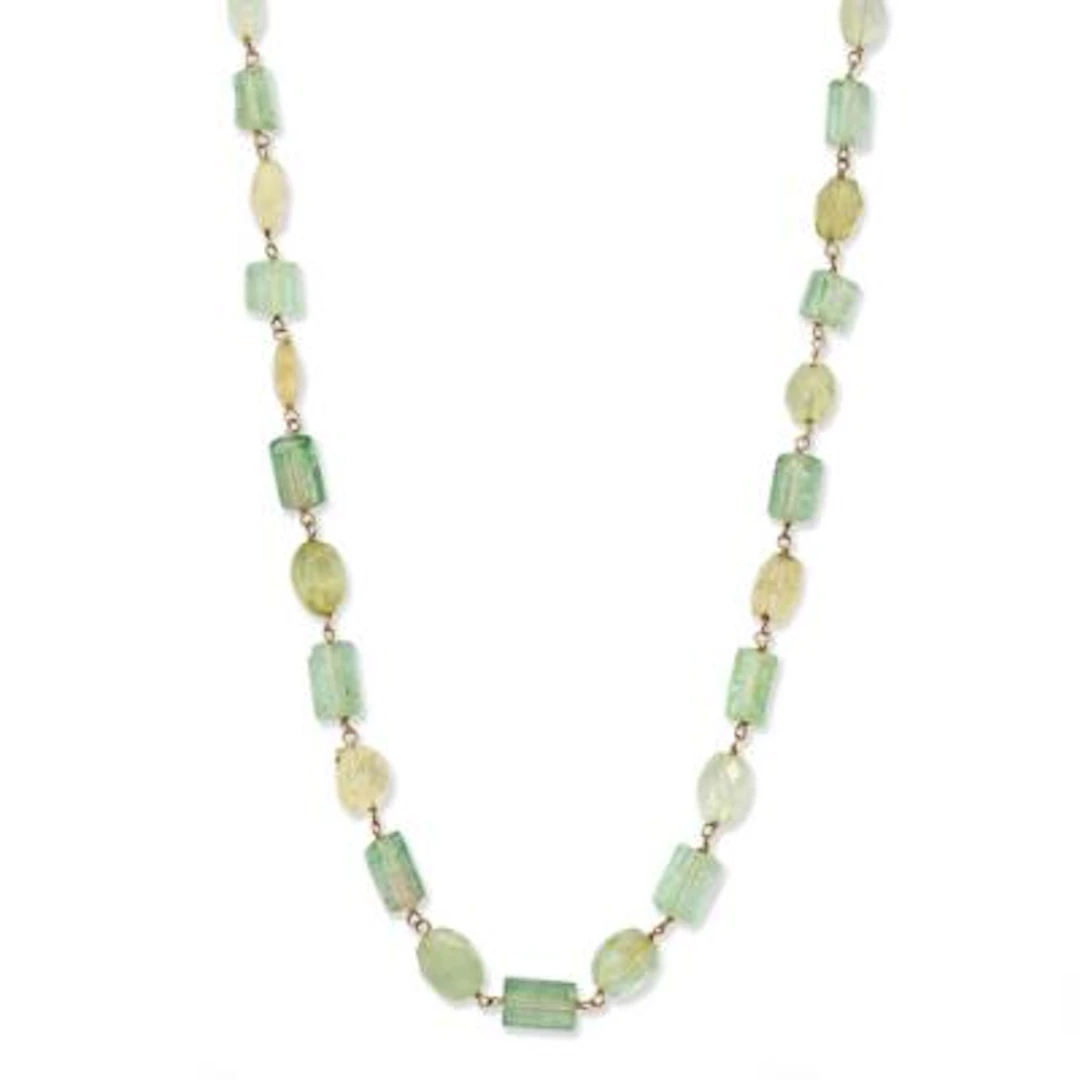 Natascha Trolle: A tourmaline and beryl necklace set with tourmalines