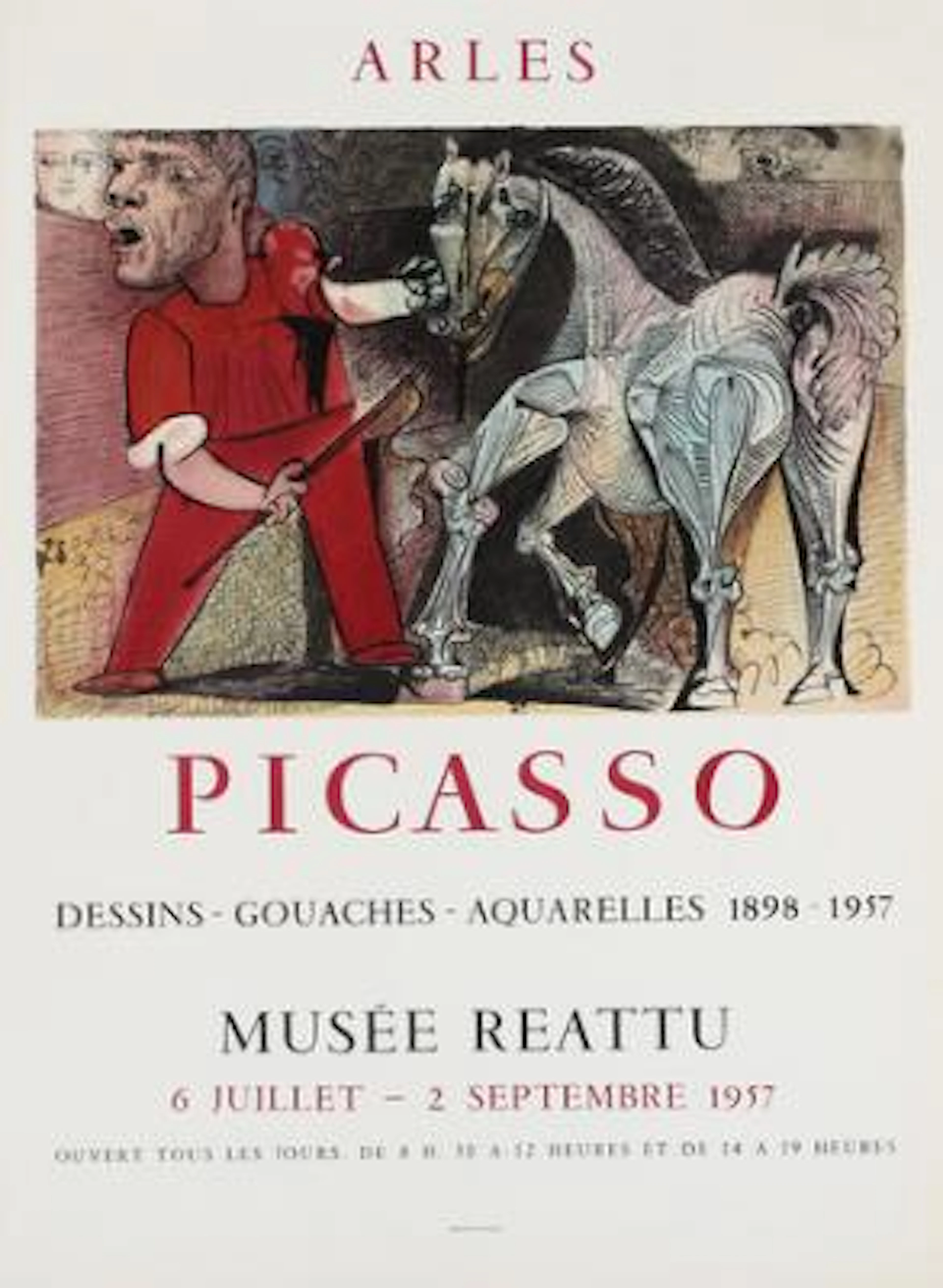 Pablo Picasso, after: Exhibition poster, 1957. Lithographic poster.