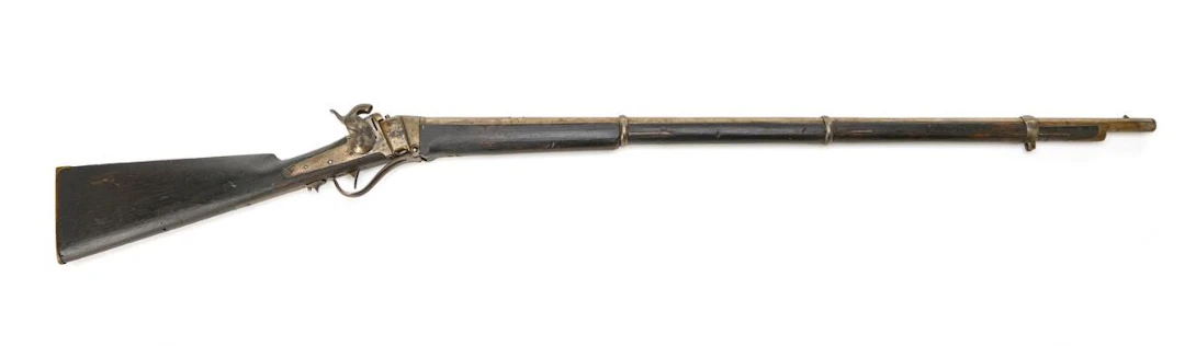 Sharp M/1852 full-stock military rifle without markings and without