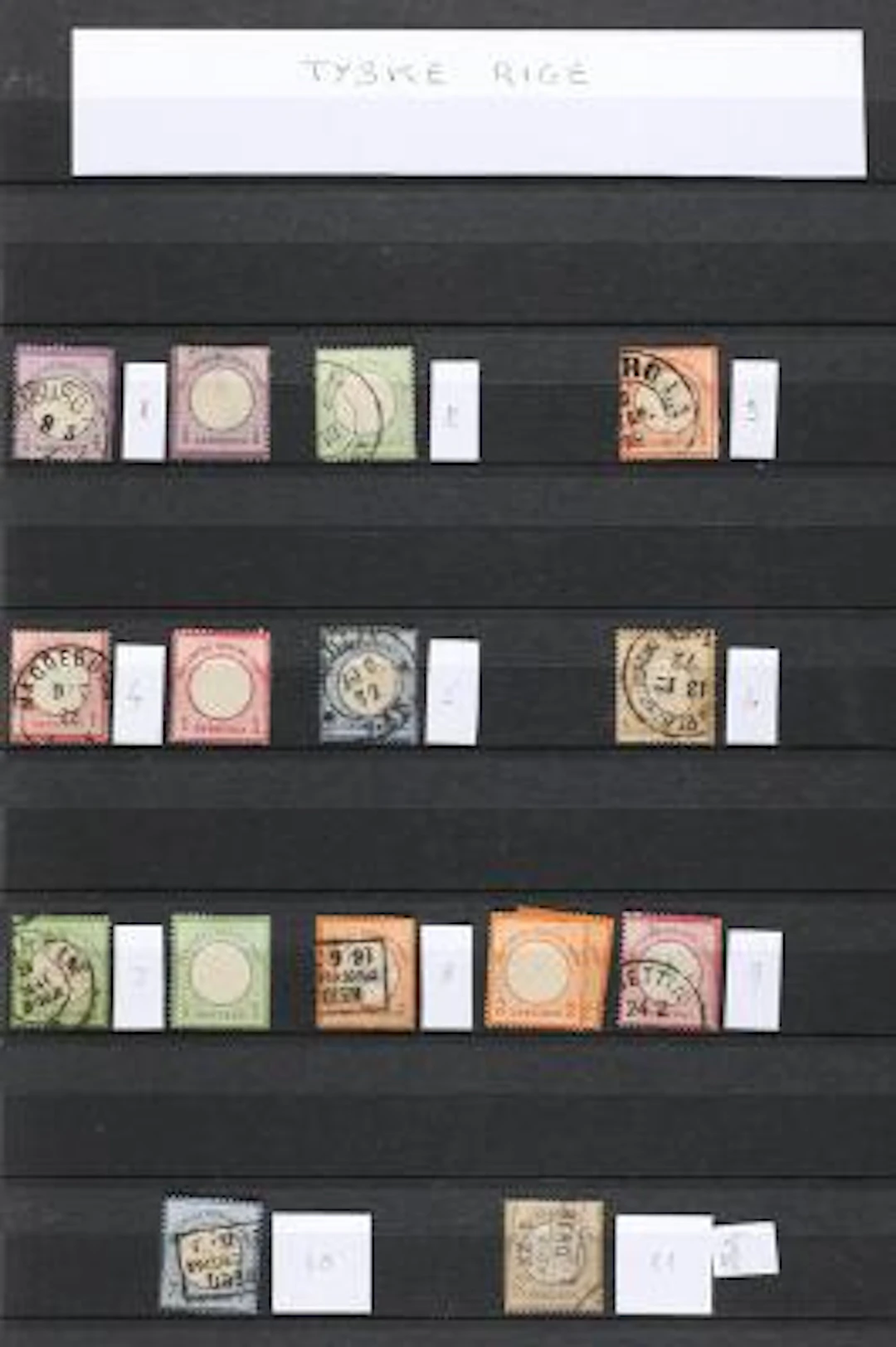Germany. Very fine, original accumulation in 2 large boxes with a