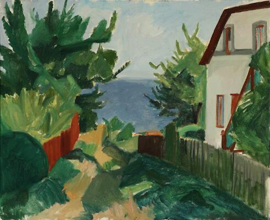 Ville Jais Nielsen (f. Oppenheim): Landscape. Signed V. j. N. 27.