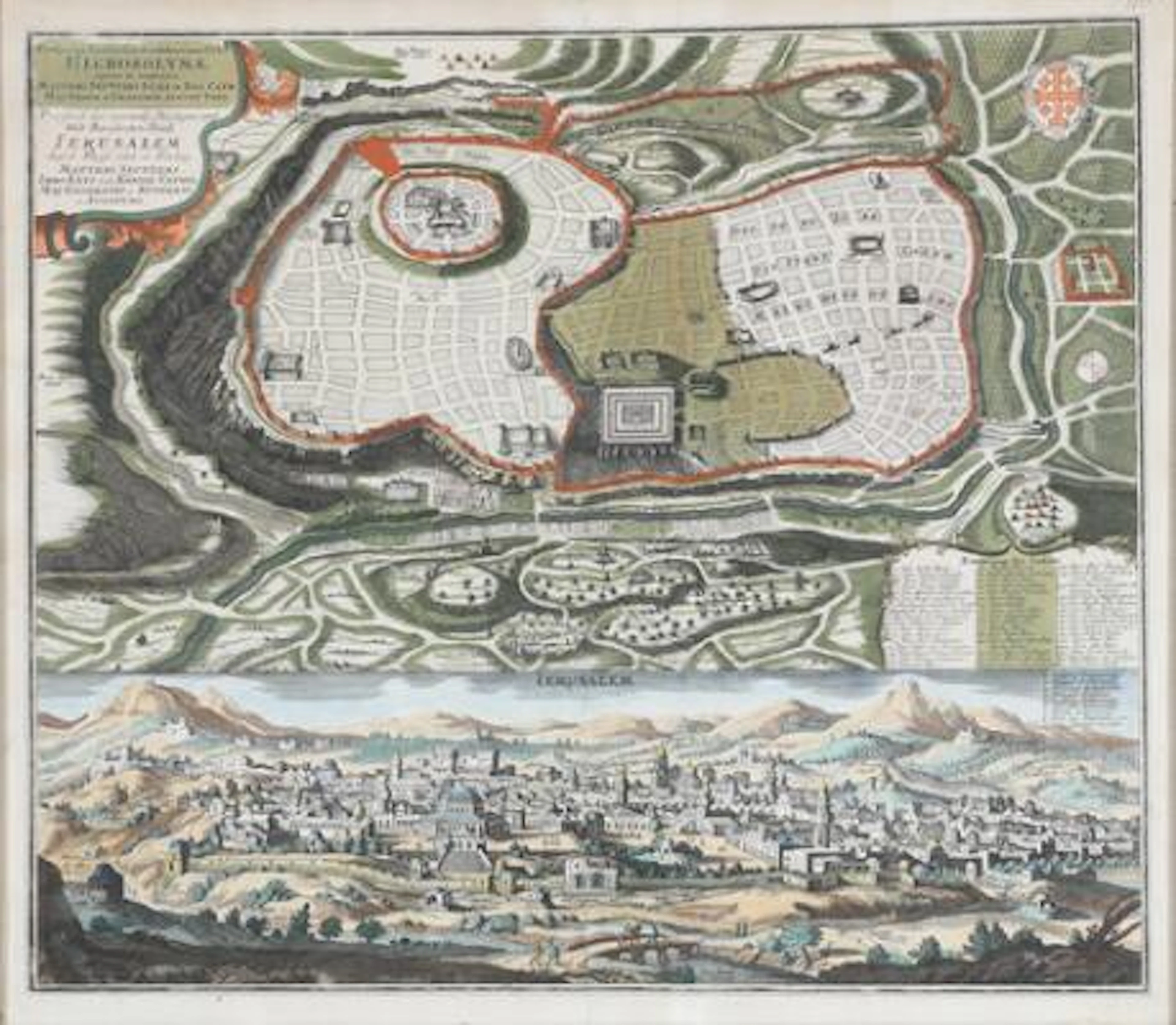 Matthias Seutter: Prospect of the Holy and Once Celebrated City of