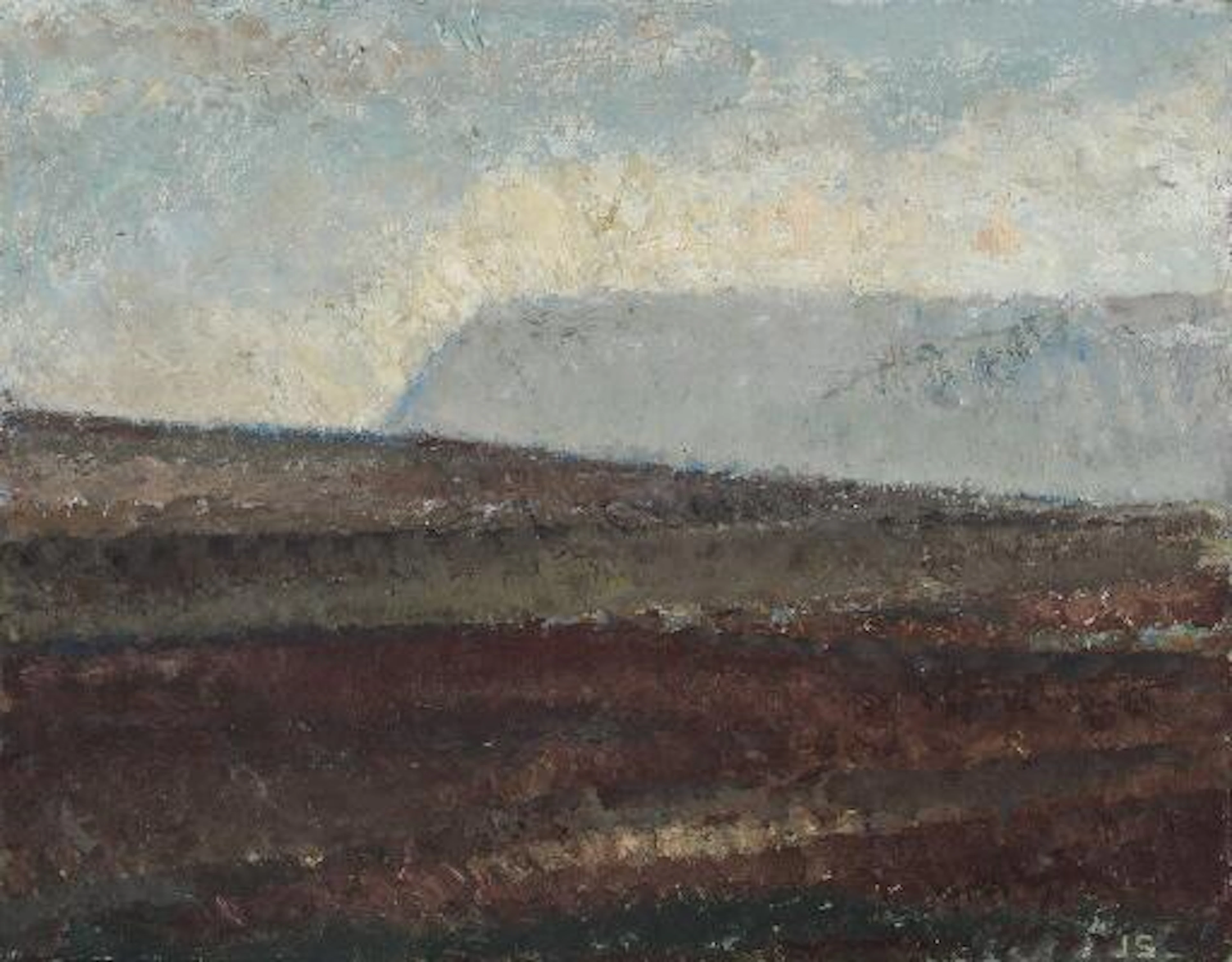 Jannik Seidelin: Landscape, 1978. Signed JS. Oil on canvas. 36 x 46