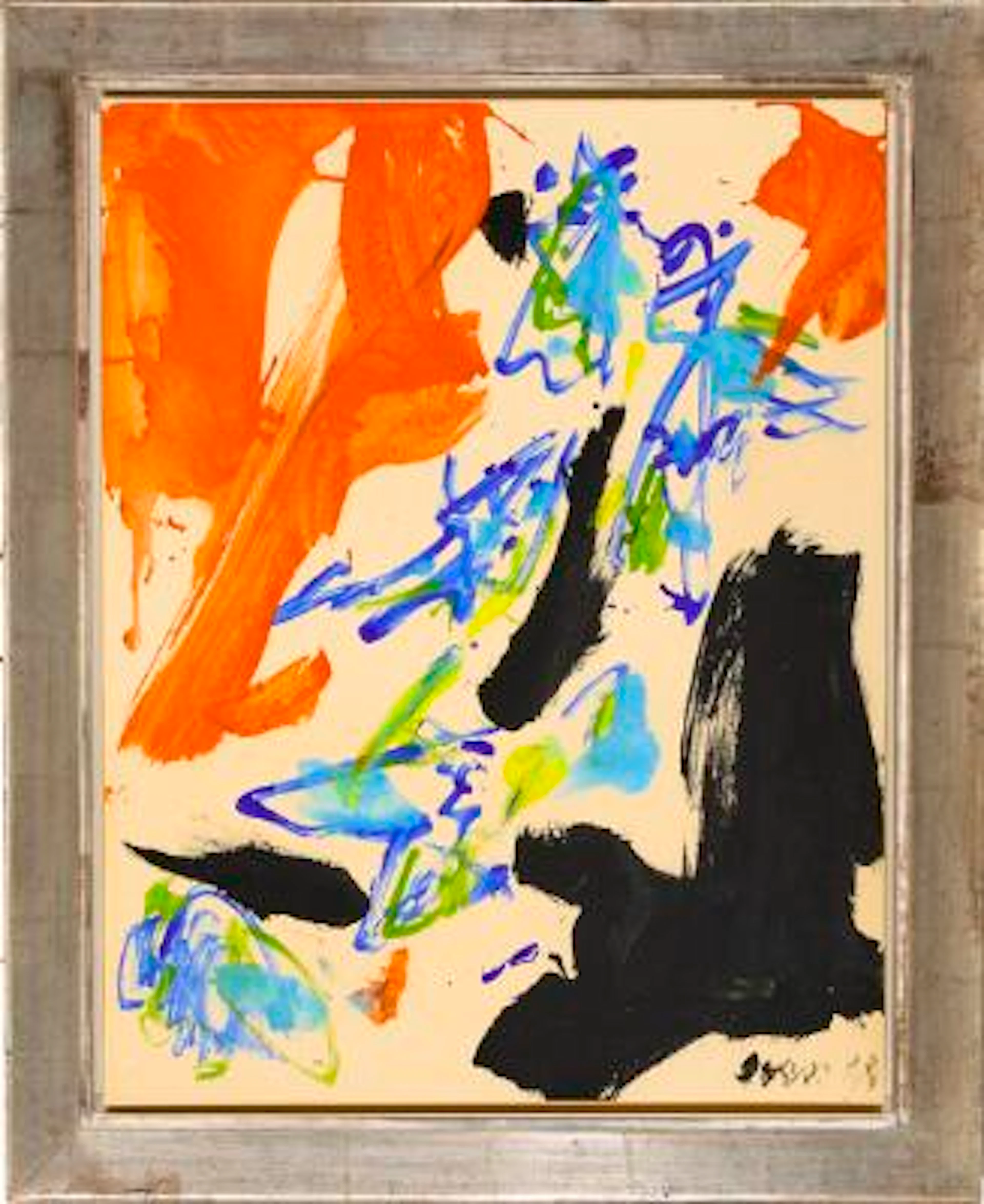 Asger Jorn: Untitled, executed in Havana, Cuba January 1968. Signed