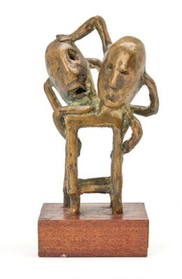 Per Ulrich: Untitled from the series "Kampen om taburetterne". Unsigned.