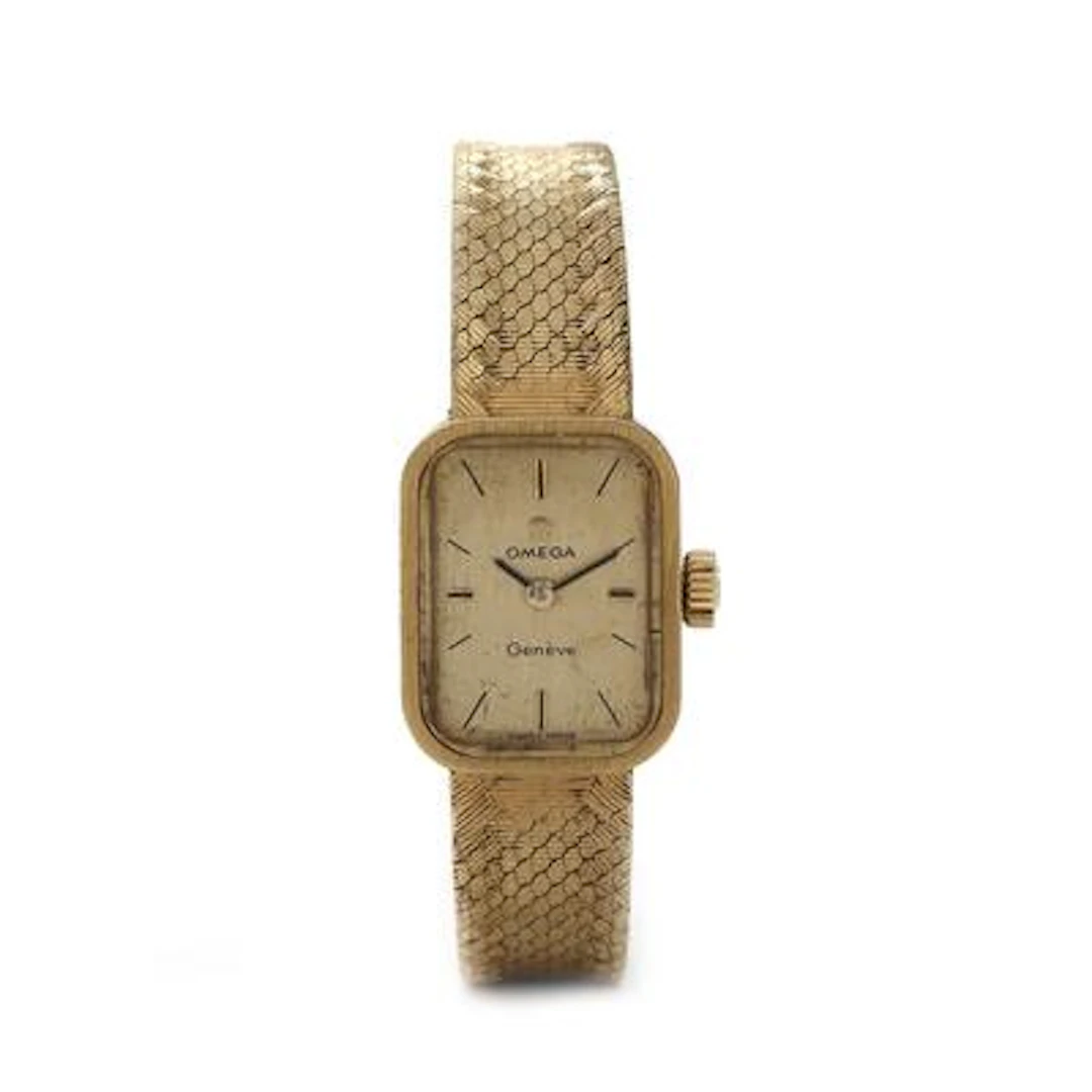 Omega: Wristwatch of 14k gold, ref. C44712.8193. Mechanical movement