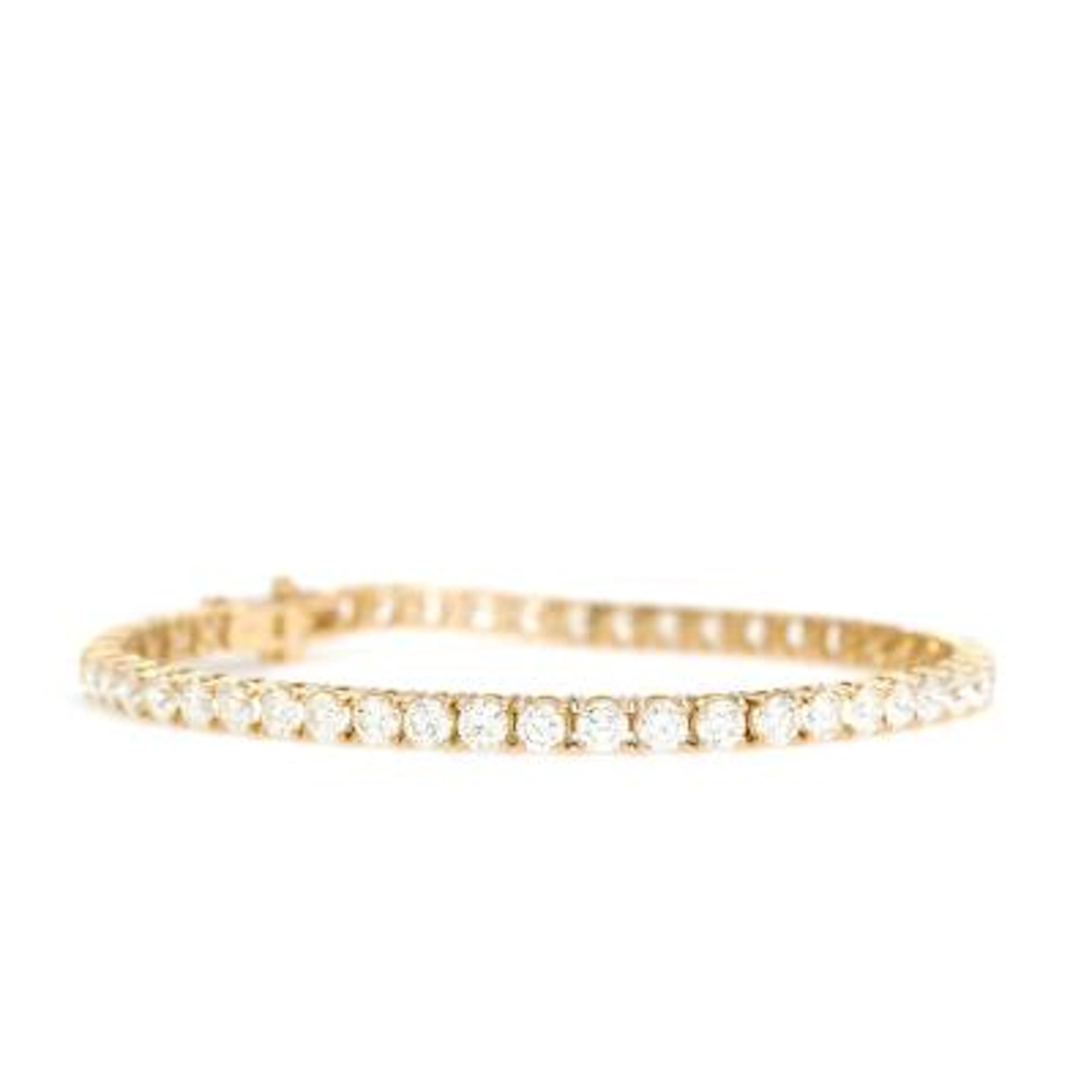 A diamond bracelet set with 49 brilliant-cut diamonds weighing a total
