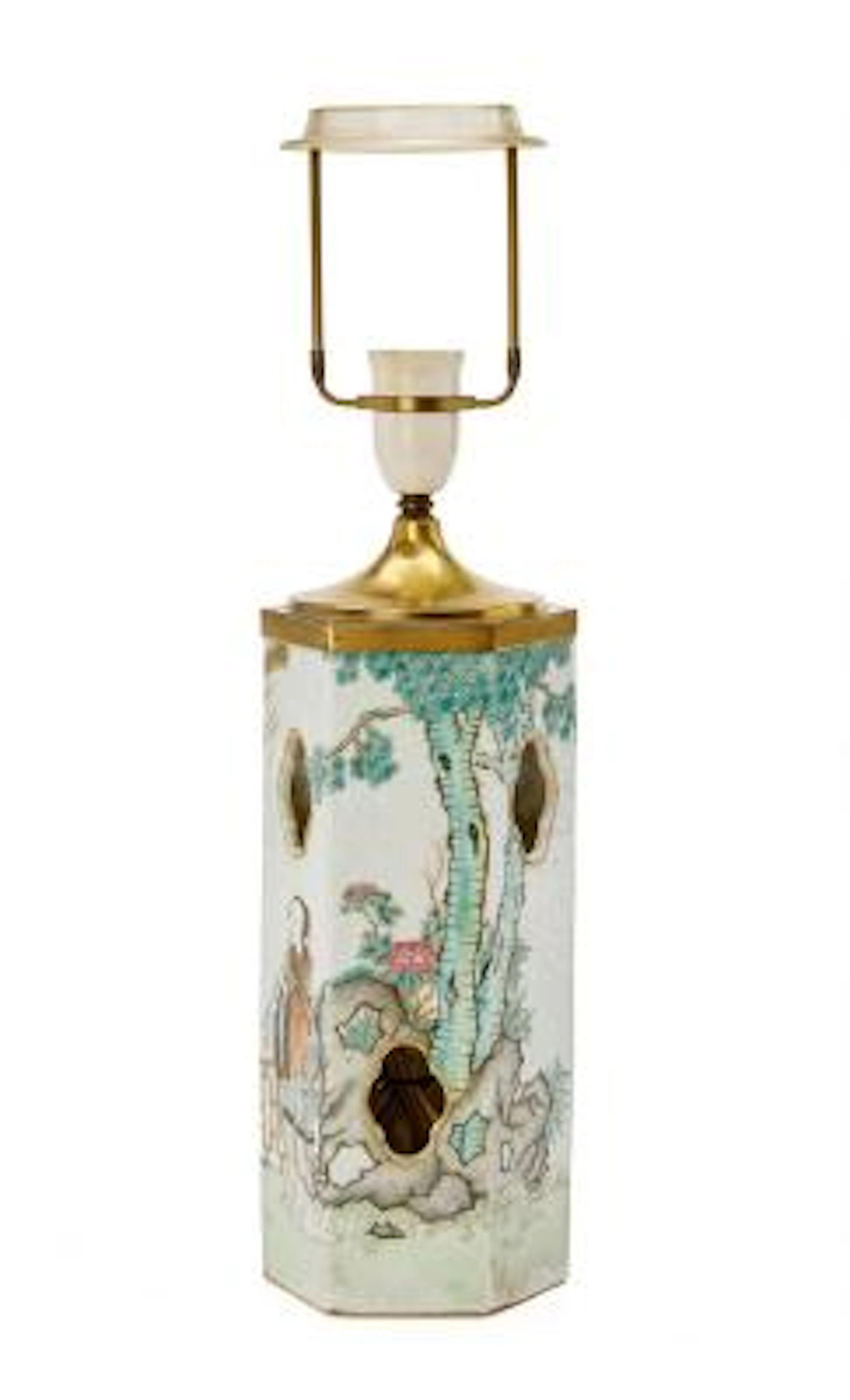 A Chinese enamelled porcelain hatstand, mark of Qianlong but early