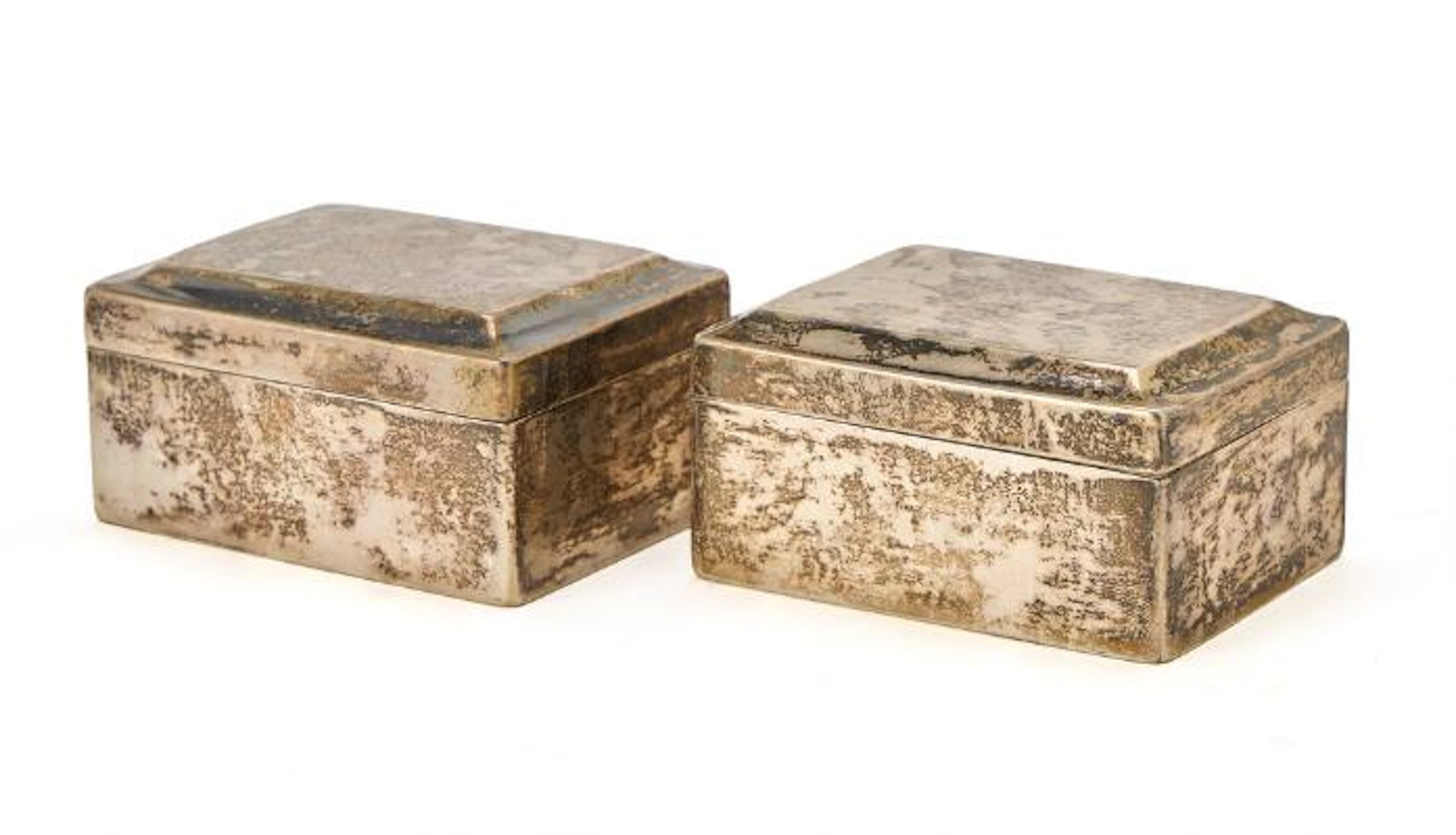 Two Gustavian silver snuff boxes, Kristianstad, 18th century. Weight