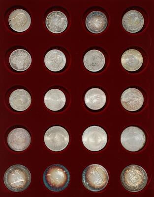 Commemoratives, 1888-1972 complete, as well as 200 kr 1990, 1992