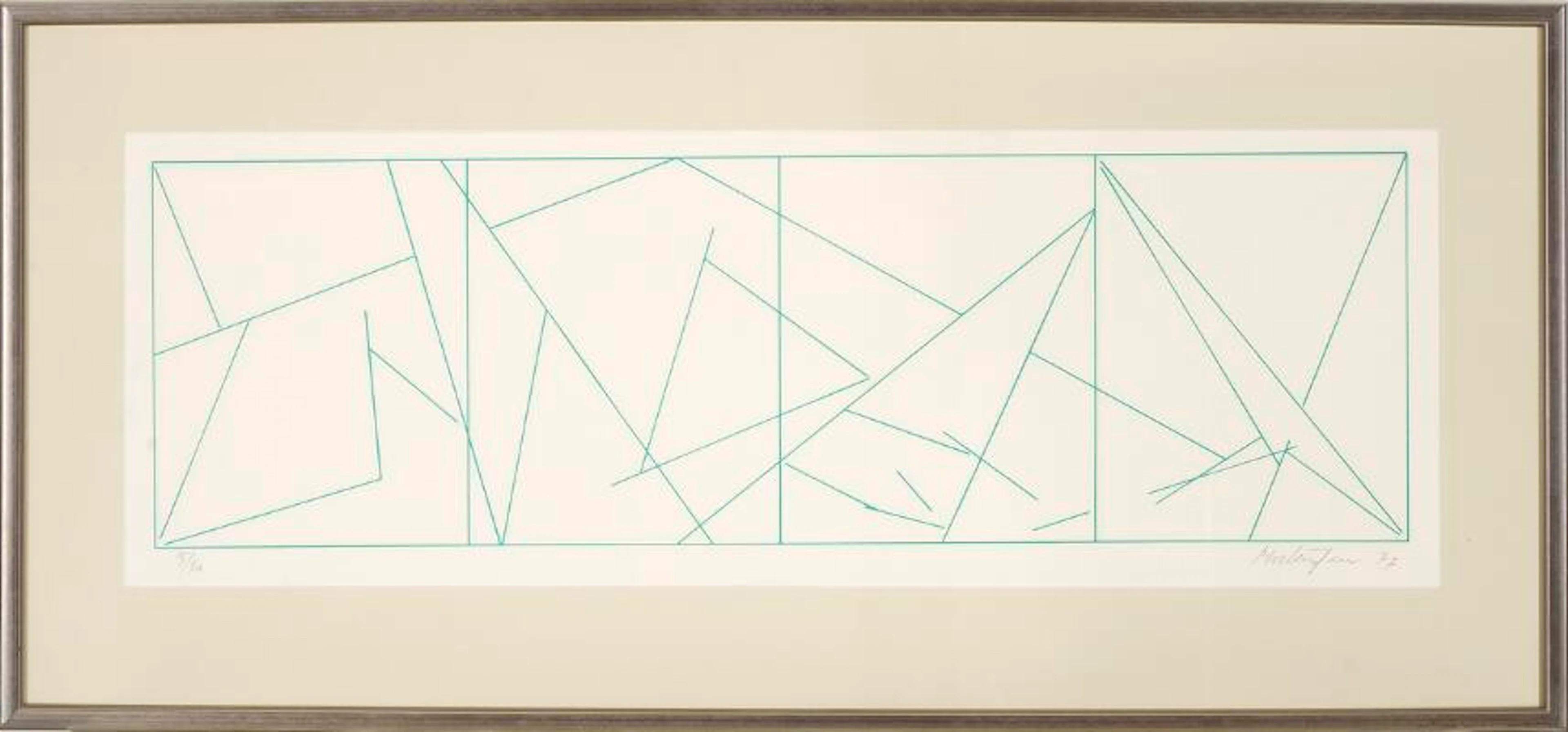 Richard Mortensen: "Esquisse pour une composition (Gonzaga)", 1977.