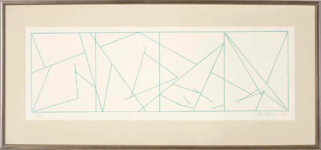 Richard Mortensen: "Esquisse pour une composition (Gonzaga)", 1977.