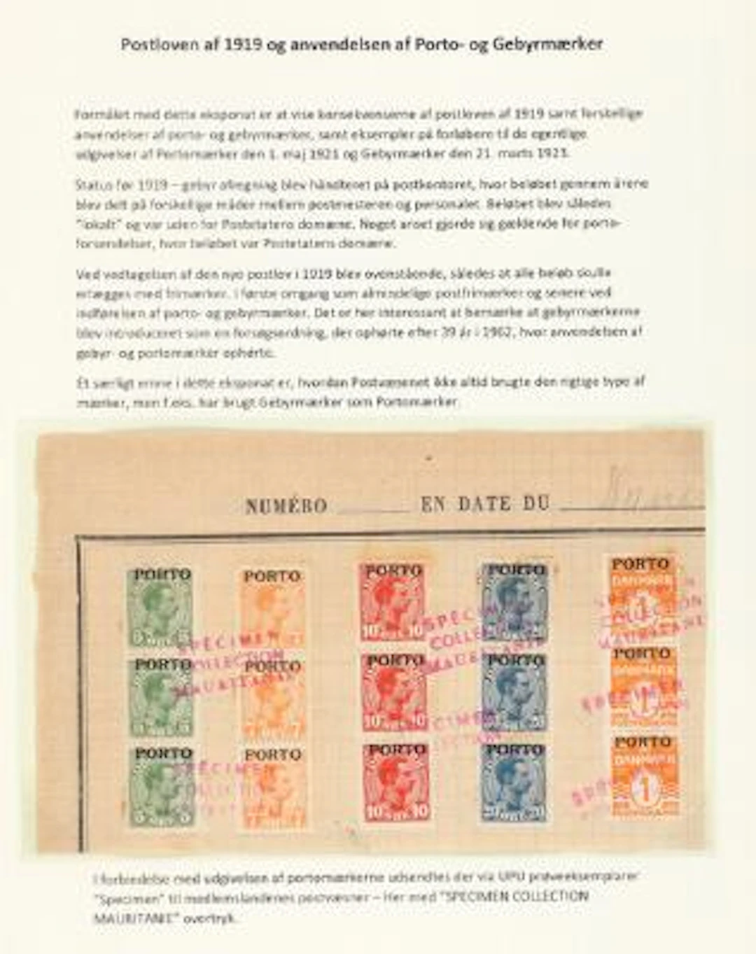 Postage Due. 1921. 1 Øre, orange, 5 Øre, green, 7 Øre, orange, 10