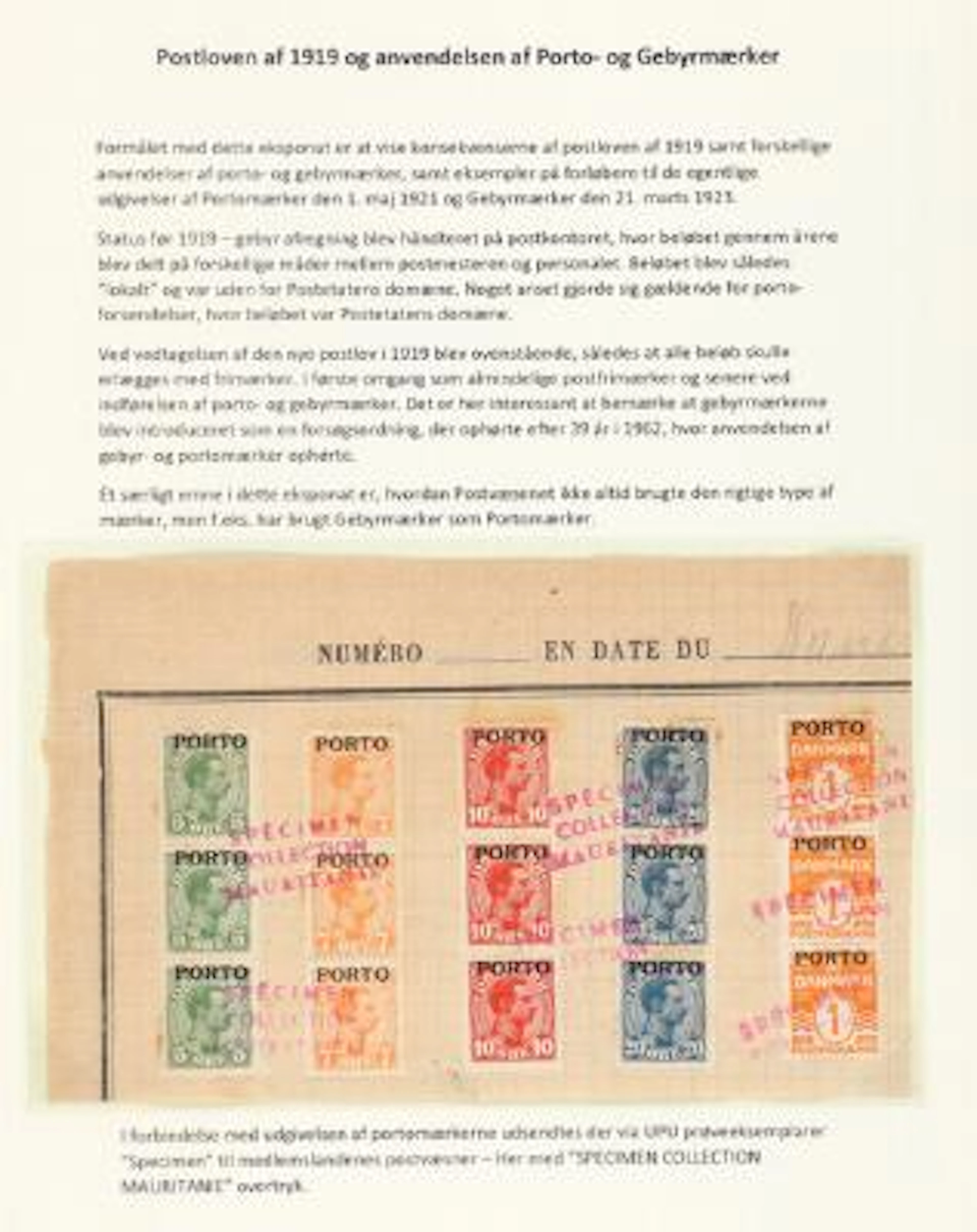 Postage Due. 1921. 1 Øre, orange, 5 Øre, green, 7 Øre, orange, 10