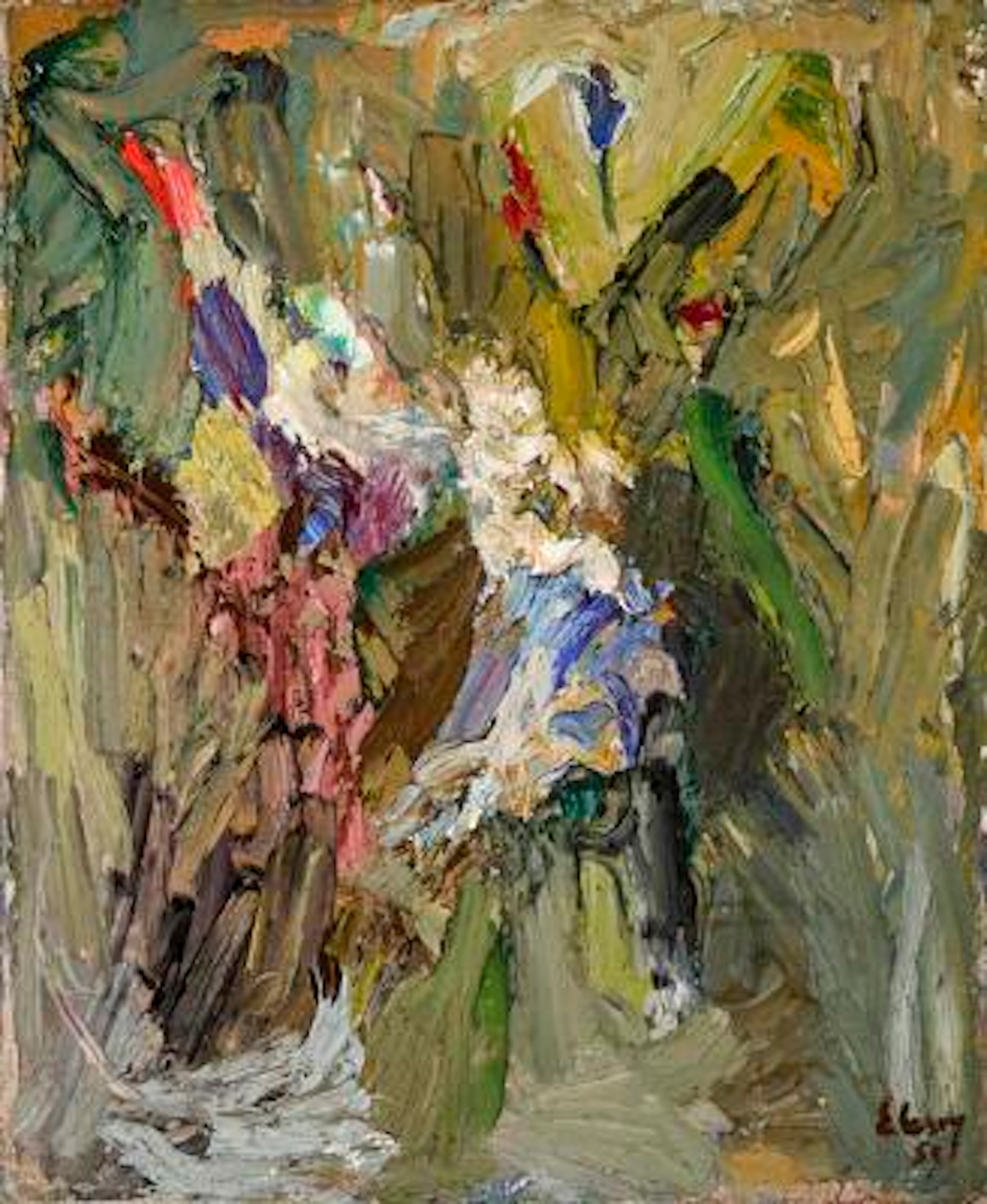 Eugène Leroy: Untitled, 1959. Signed Leroy 59. Oil on canvas. 73 x