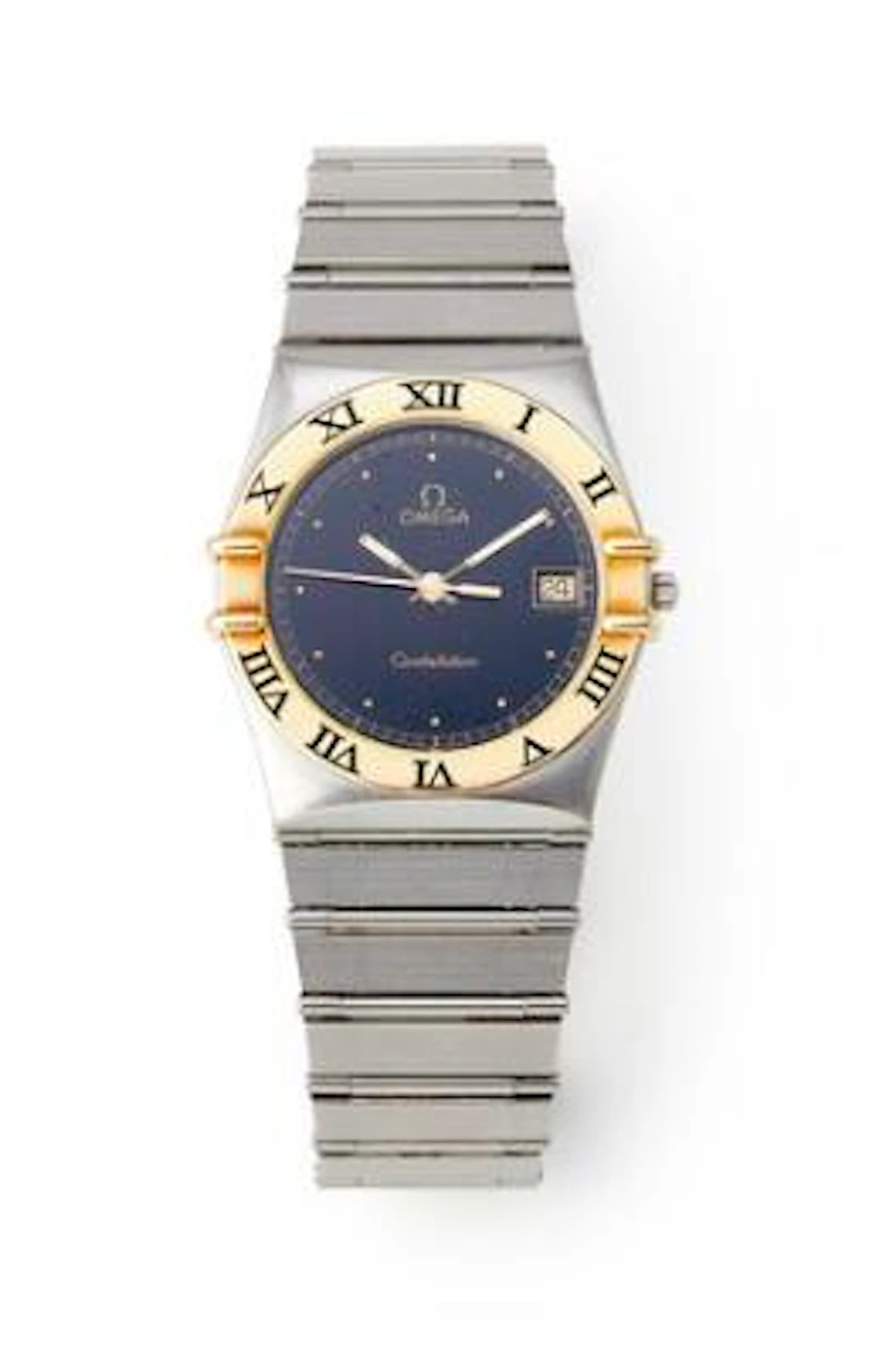 Omega: Constellation ''Manhattan'' of 18k gold and steel, ref. 396.1070.