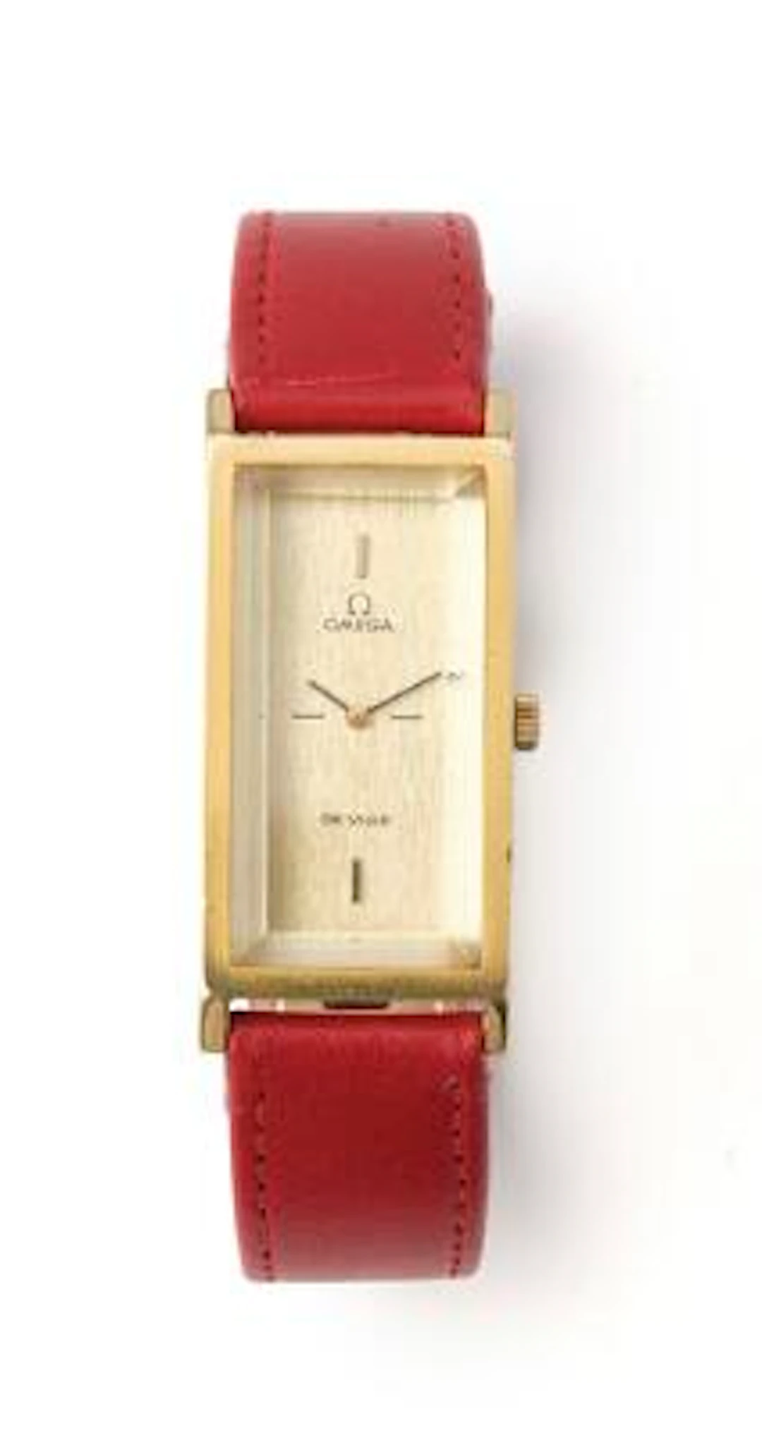 Omega: De Ville "Emeraude" of gilt steel, ref. 511.0377. Mechanical