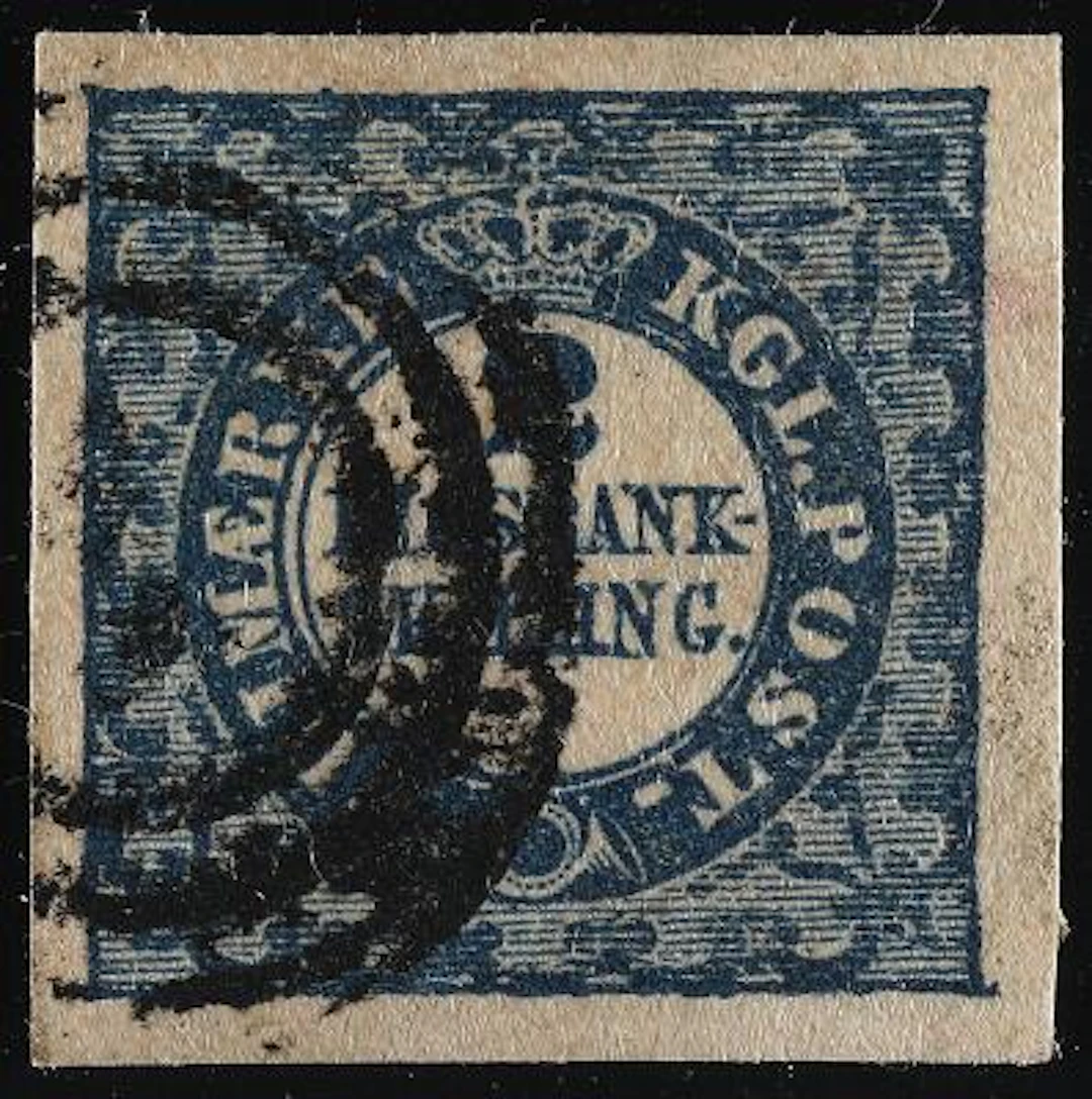 1852. 2 RBS. Thiele. Plate I, pos. 77. Type 5. Very beautiful copy