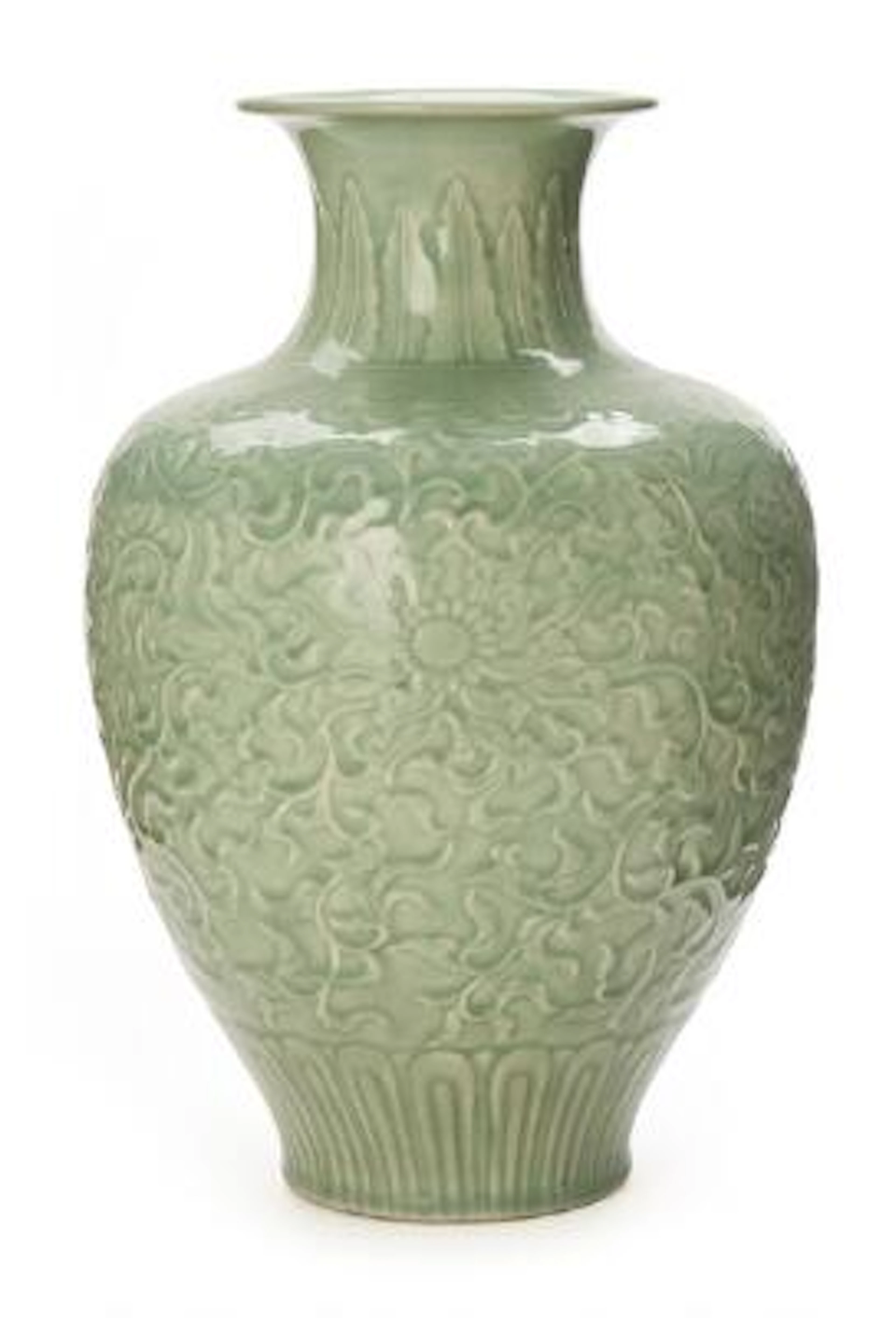 Chinese porcelain vase. 20th century. H. 40 cm. – Bruun Rasmussen Auctioneers