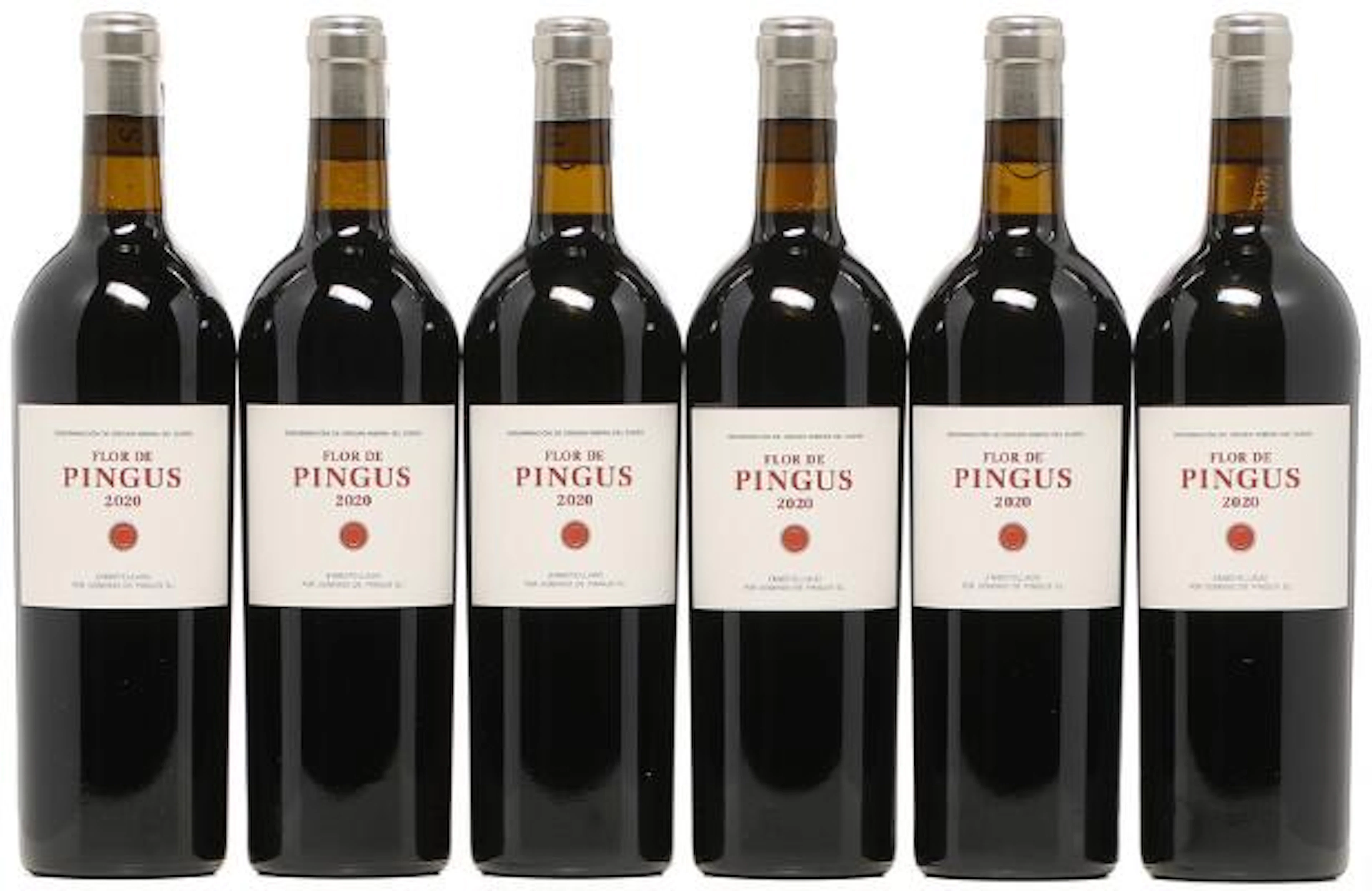 6 bts. Flor De Pingus, Dominio de Pingus, Ribera Del Duero 2020 A
