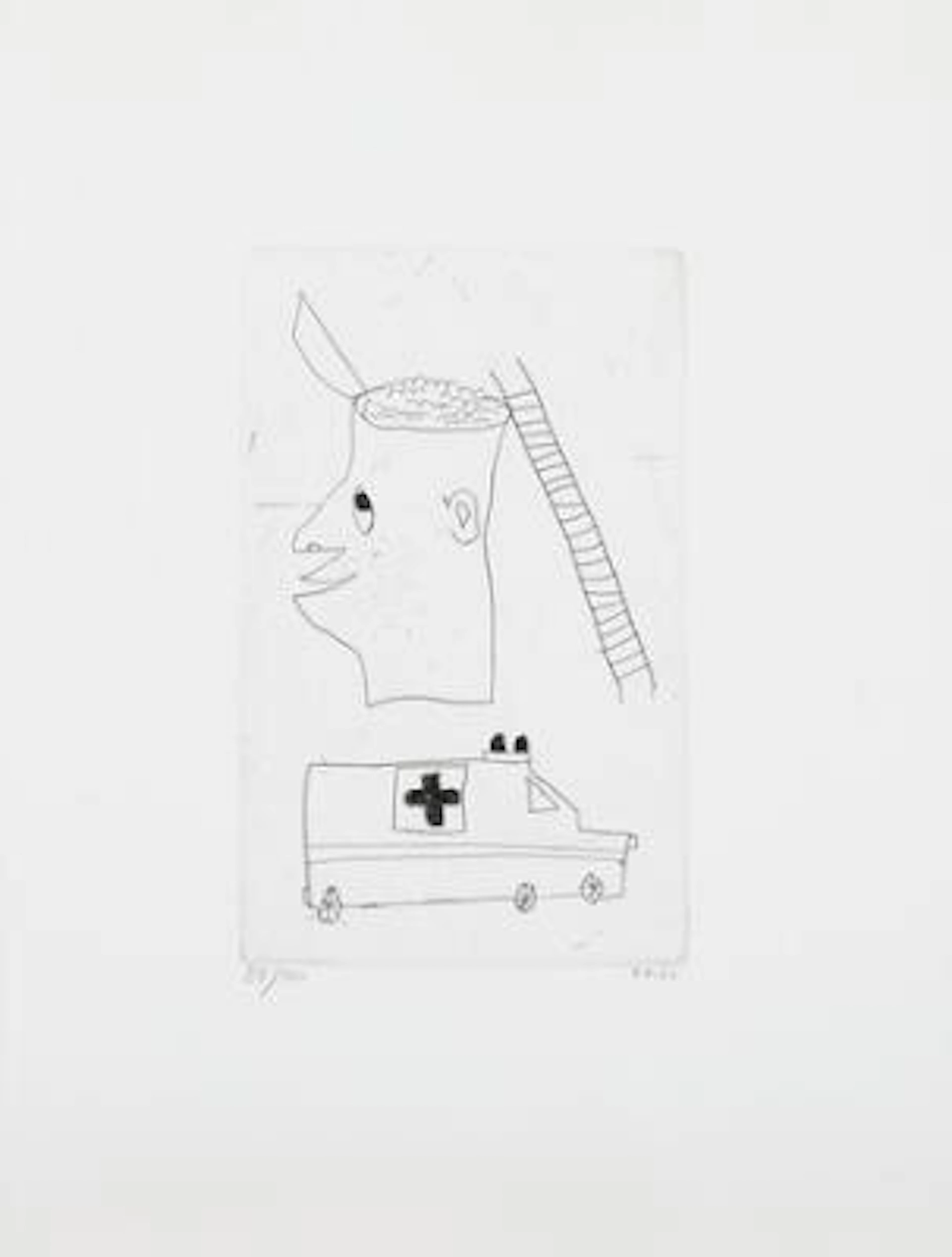 Frederik Næblerød: Untitled, 2020. Signed FN 20, 87/160, Etching.