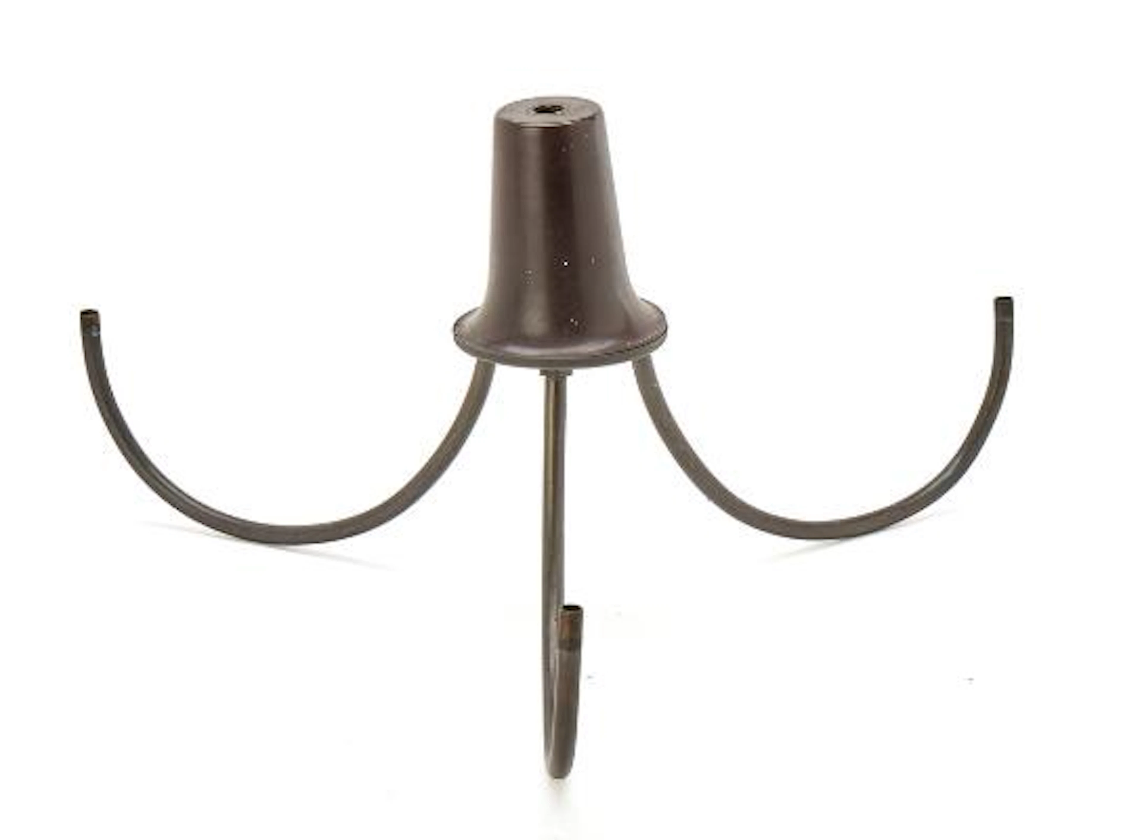 Poul Henningsen: "Cascade". "PH-1/1". Three branched brass and bakelite