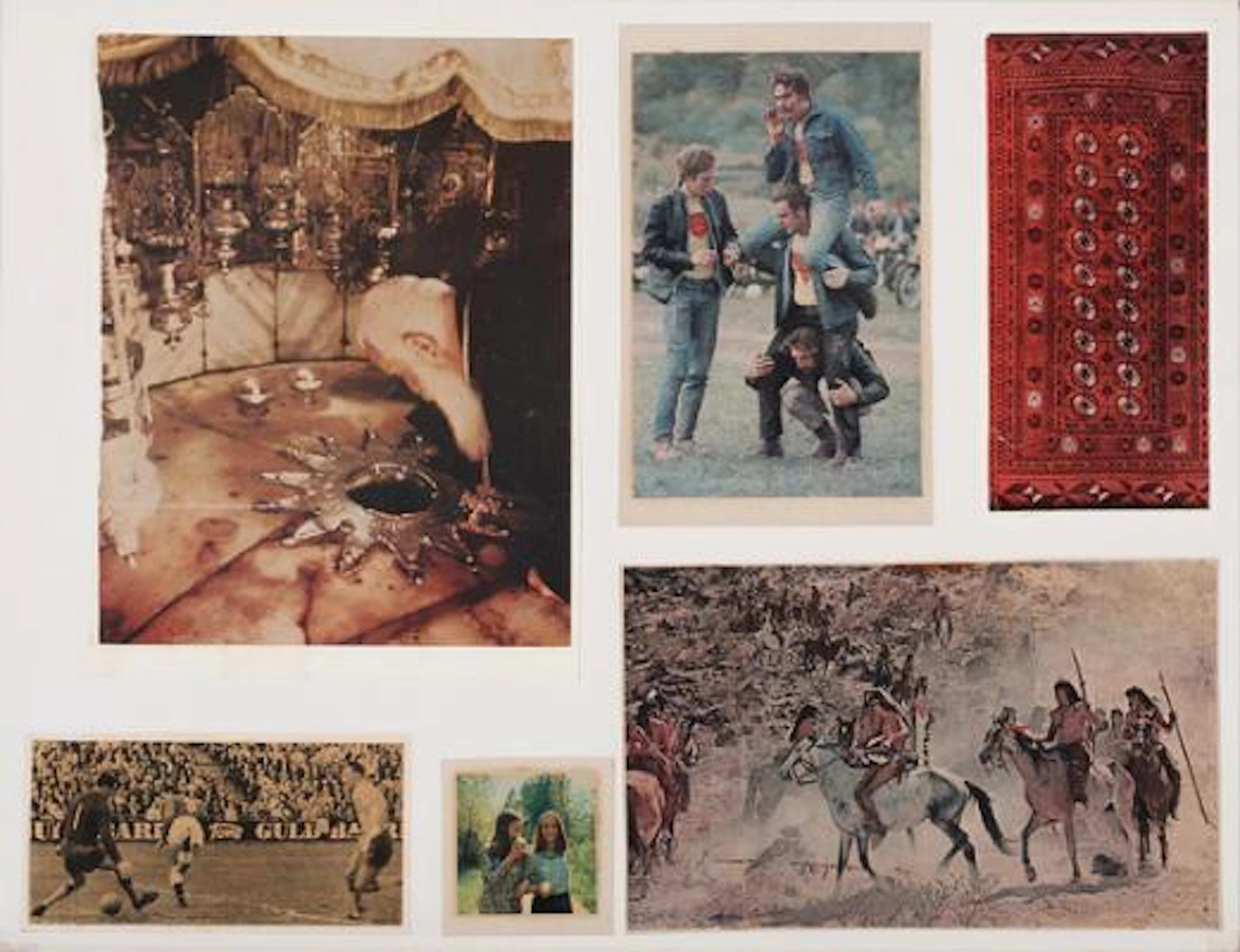 Poul Gernes: Compositions. One signed. Collage and offset. Sheet size