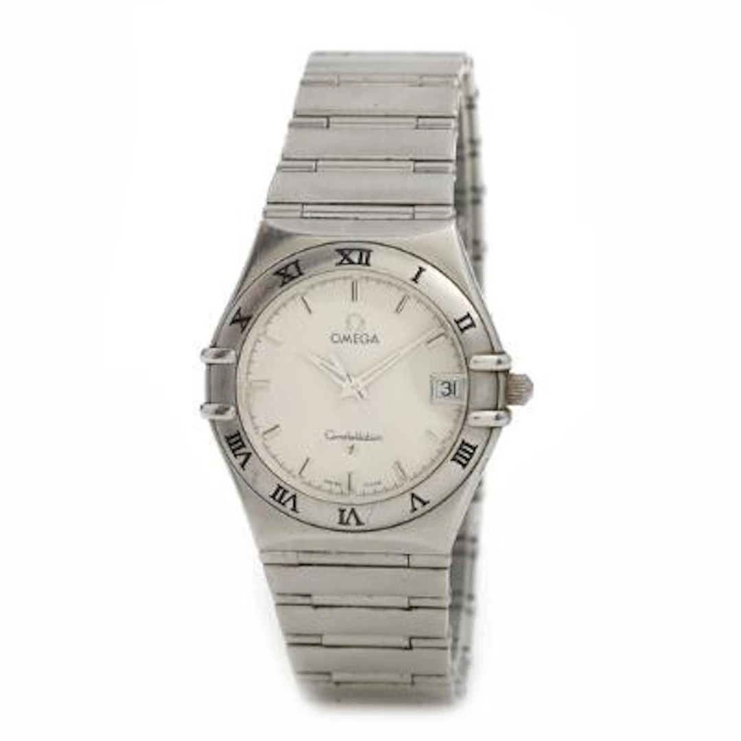 Omega: Constellation of steel, ref. 396.1201. Quartz movement and
