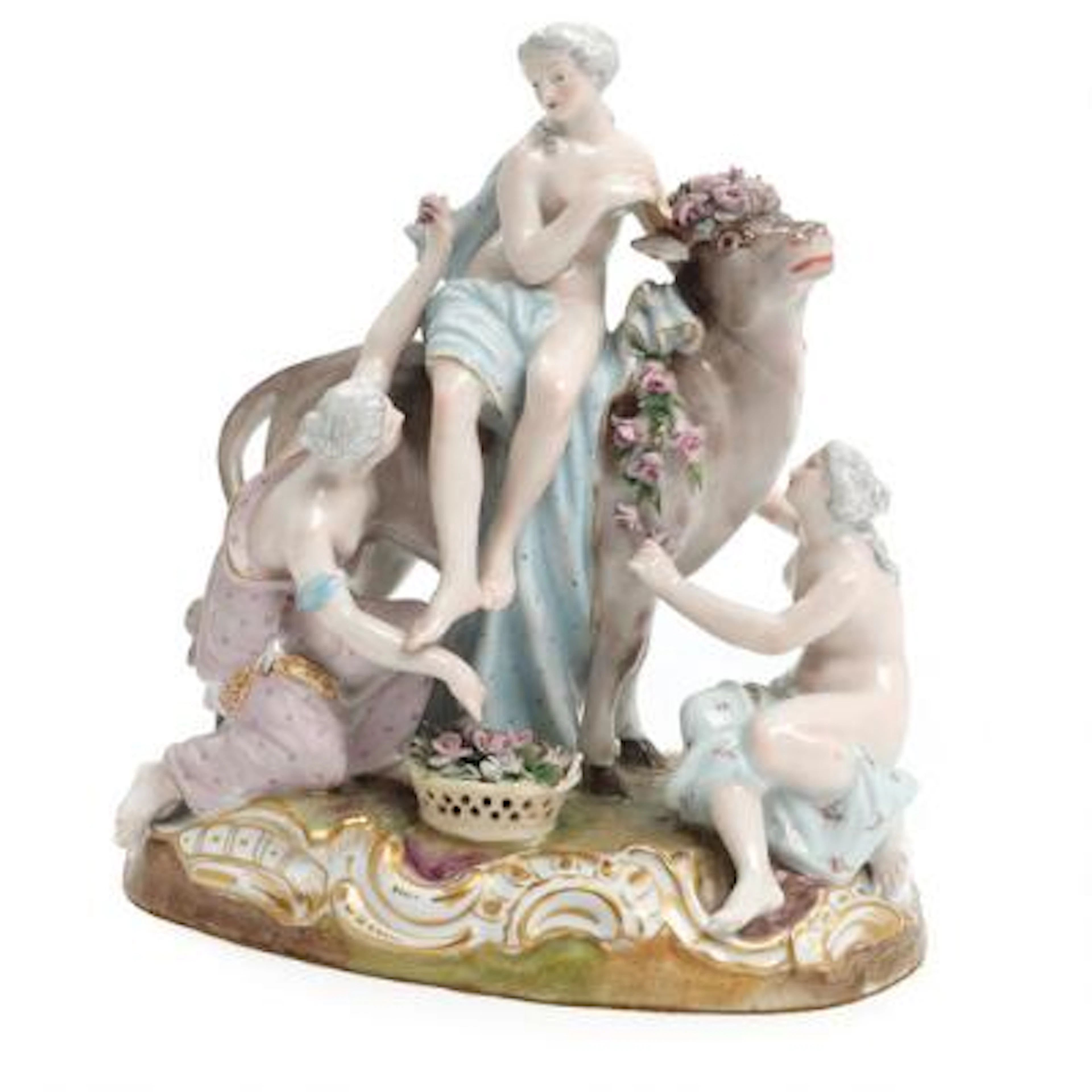 Johann Joachim Kändler, after: "Europa and the Bull". A porcelain