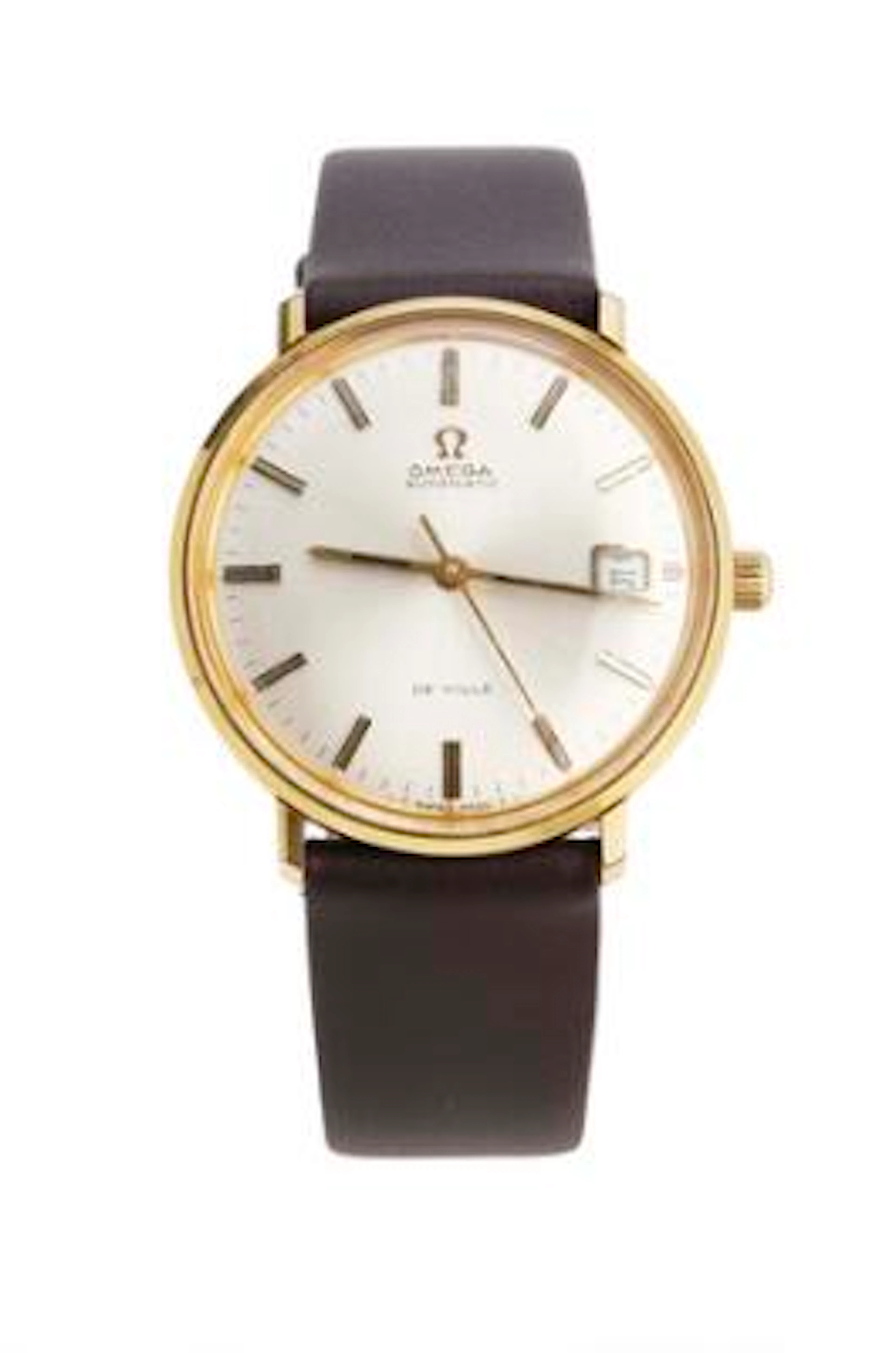 Omega: De Ville of gold-plated 20 micron, ref. 166.033. Mechanical