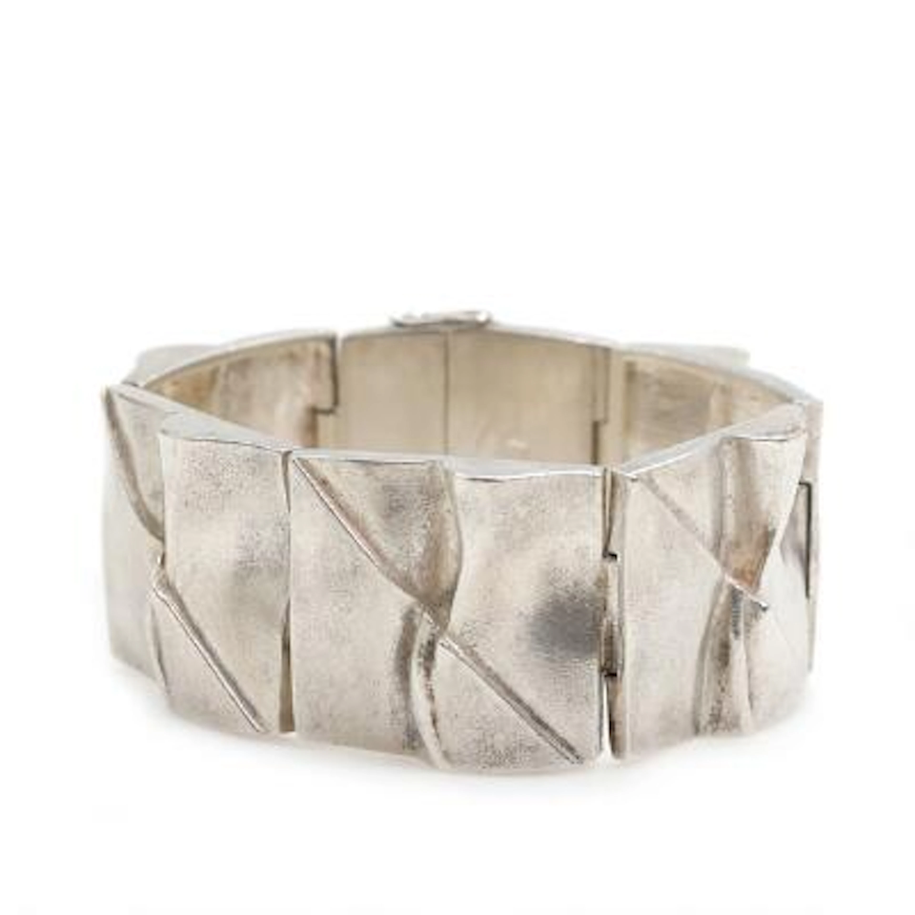 Björn Weckström: A sterling silver bracelet. L. 19.5. W. 3.2 cm. Lapponia