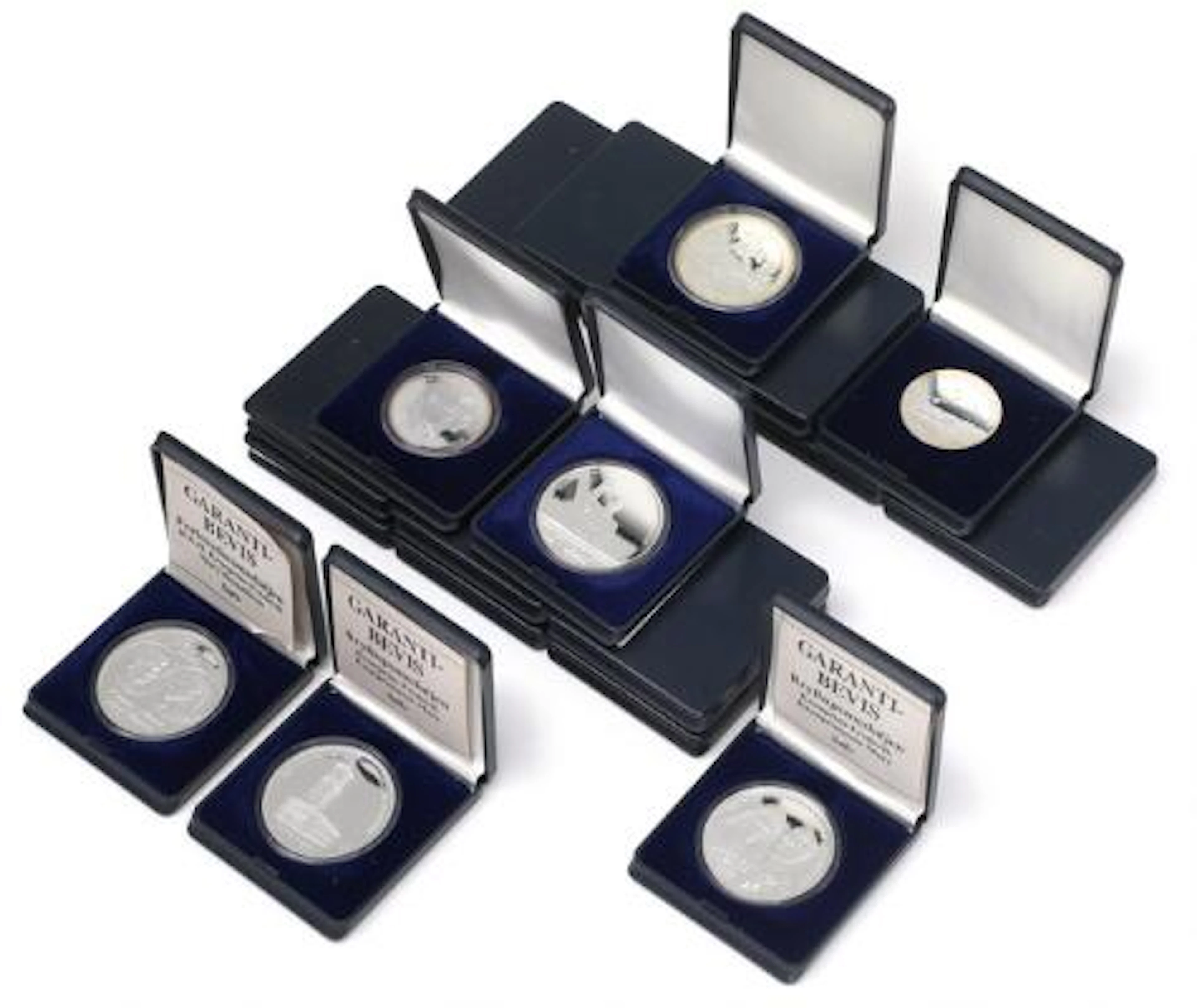 Collection of modern silver medals, approx. 393 g, in total 19 pcs