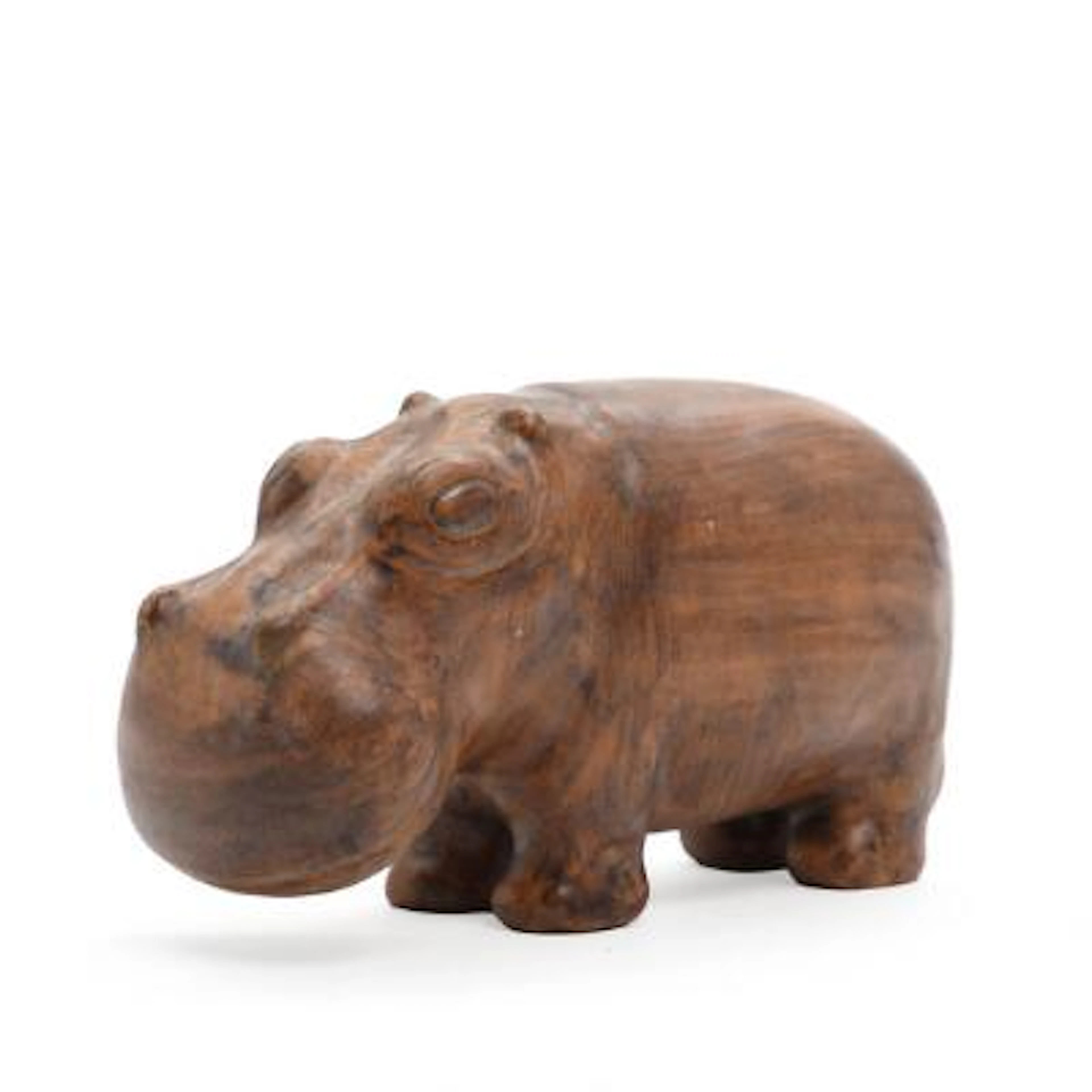 Danish ceramist: Figure of earthenware modelled in the form of a hippopotamus.