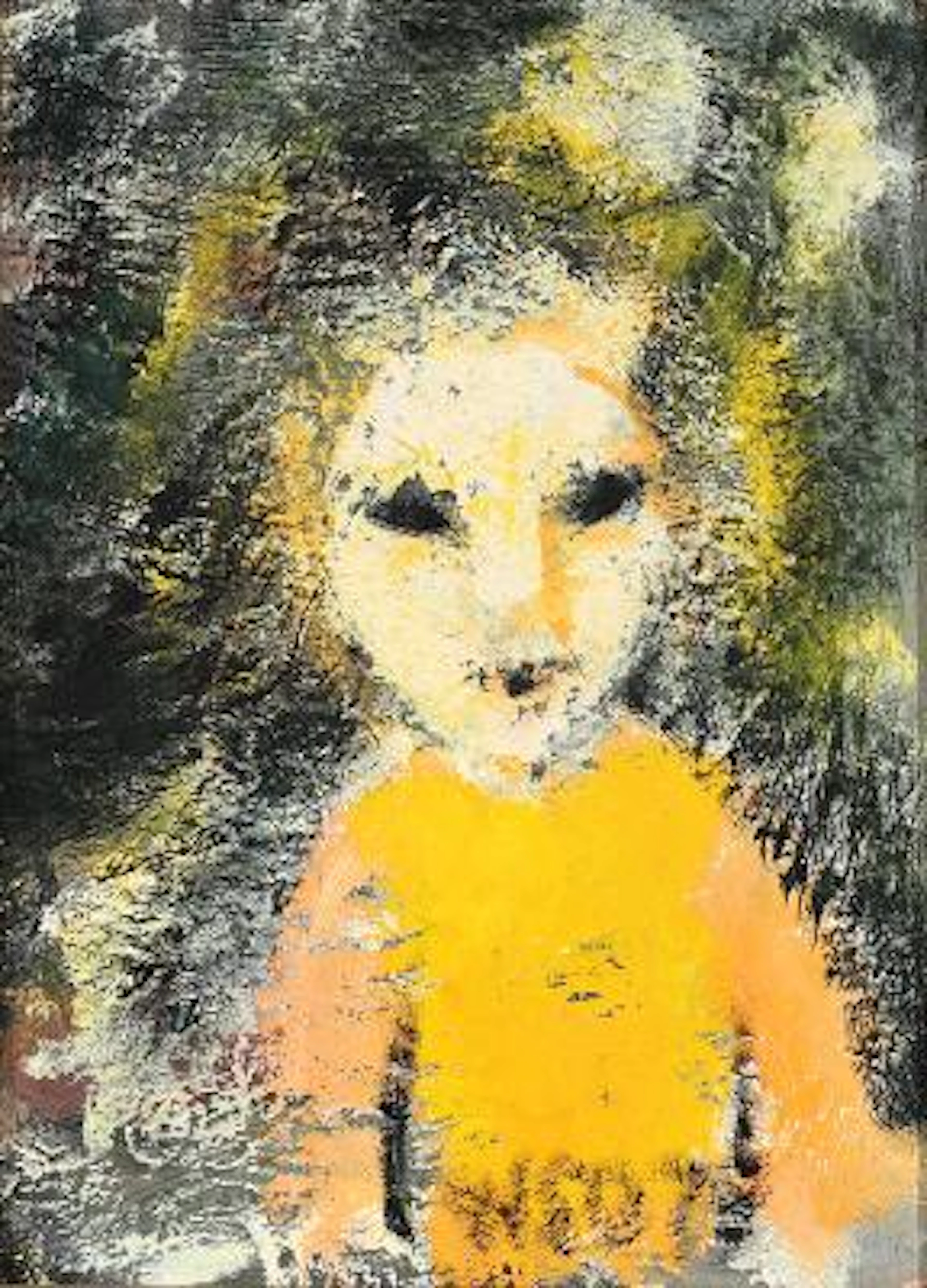 Wiliam Skotte Olsen: "Barnet", 1975. Signed WSO. Oil on canvas. 32