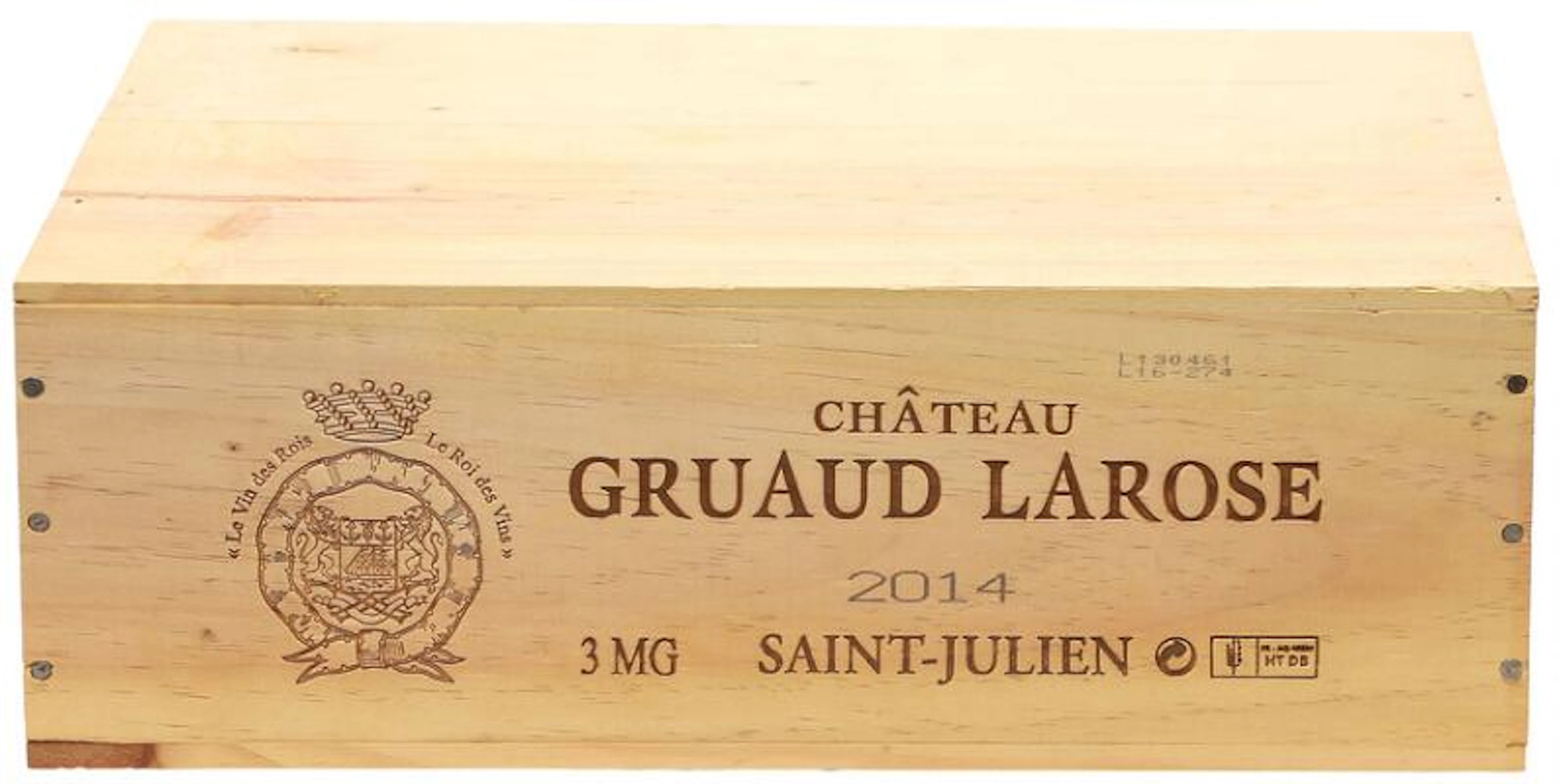 3 bts. Mg. Château Gruaud Larose, Saint - Julien. 2. Cru Classé 2014