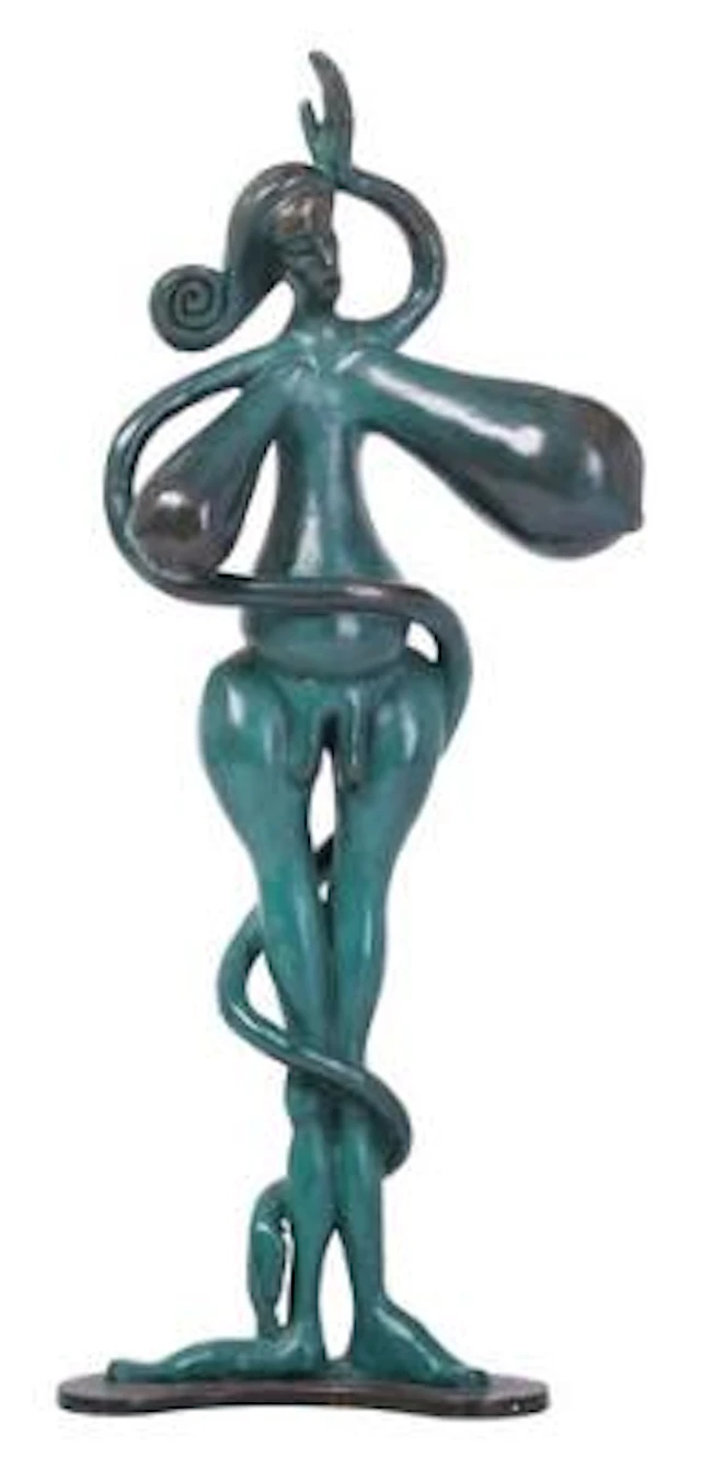 Bjørn Nørgaard: "The Emancipated Woman", 2005. Unsigned. Bronze. H.