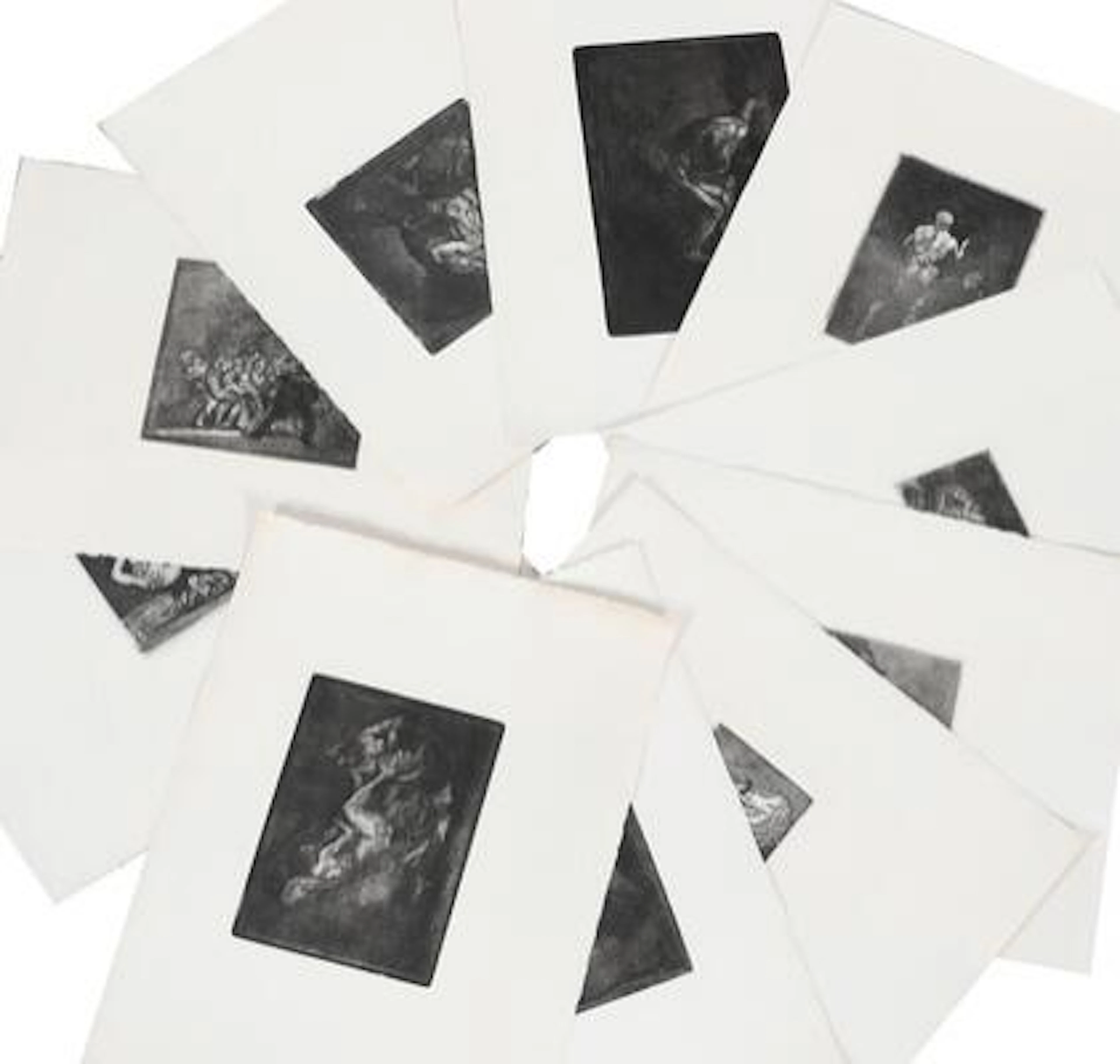 Oluf Hartmann: Dix Eaux-Fortes. Folder with 10 orig. etchings. Limited