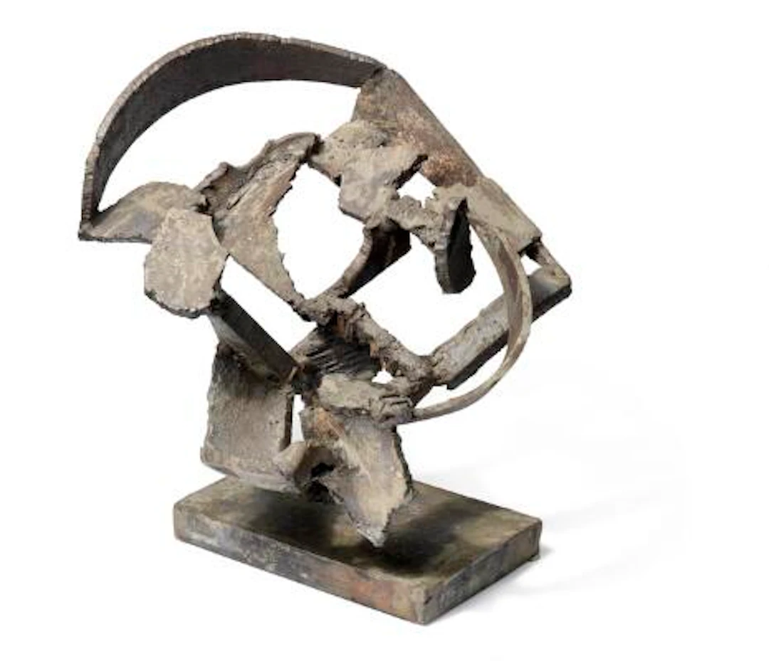 Robert Jacobsen: Untitled. Signed monogram on the base. Patinated