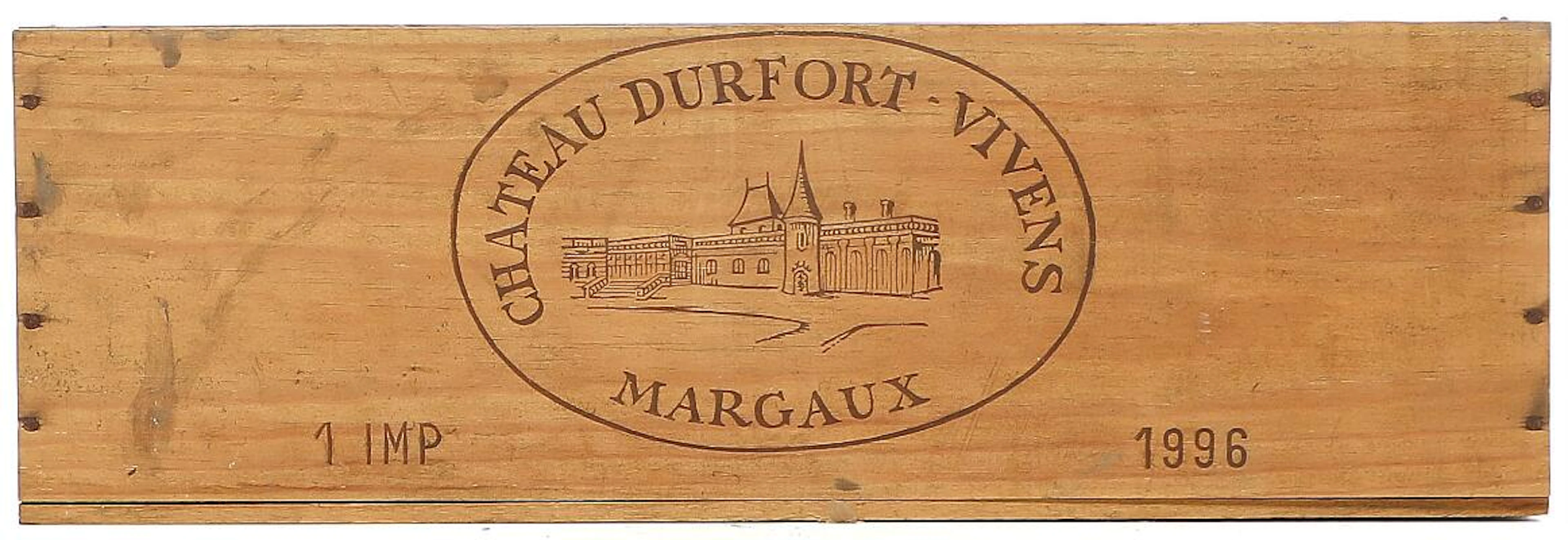 1 bt. Imp. Château Durfort Vivens, Margaux. 2. Cru Classé 1996 A-A/B