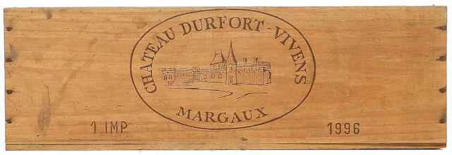 1 bt. Imp. Château Durfort Vivens, Margaux. 2. Cru Classé 1996 A-A/B