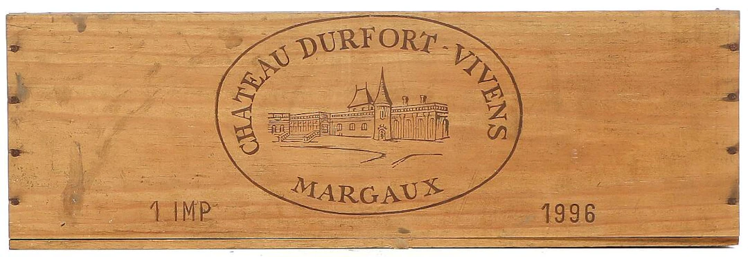 1 bt. Imp. Château Durfort Vivens, Margaux. 2. Cru Classé 1996 A-A/B