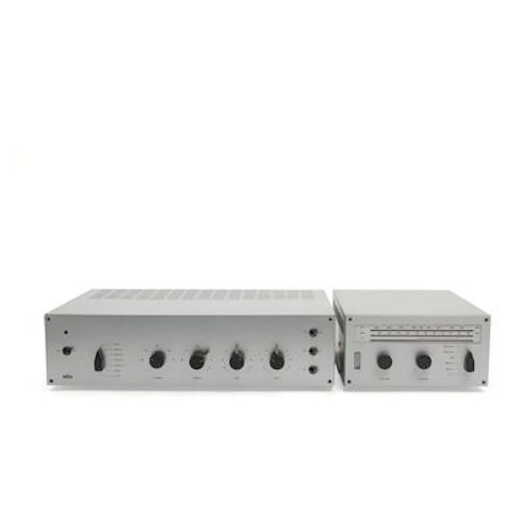 Dieter Rams: Tuner and amplifier model CET 15 and CSV 13. Designed